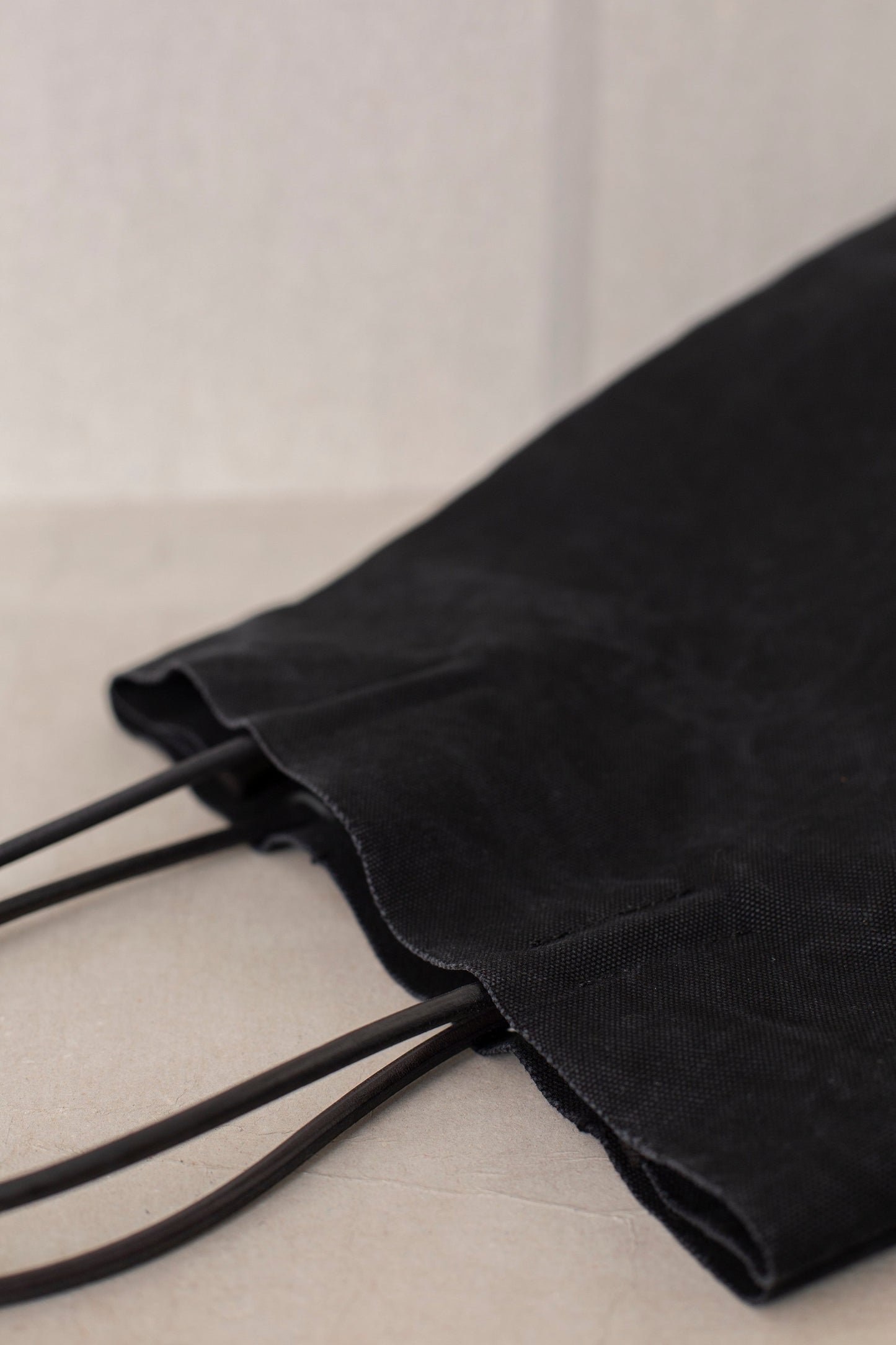 Black Canvas Paper Bag