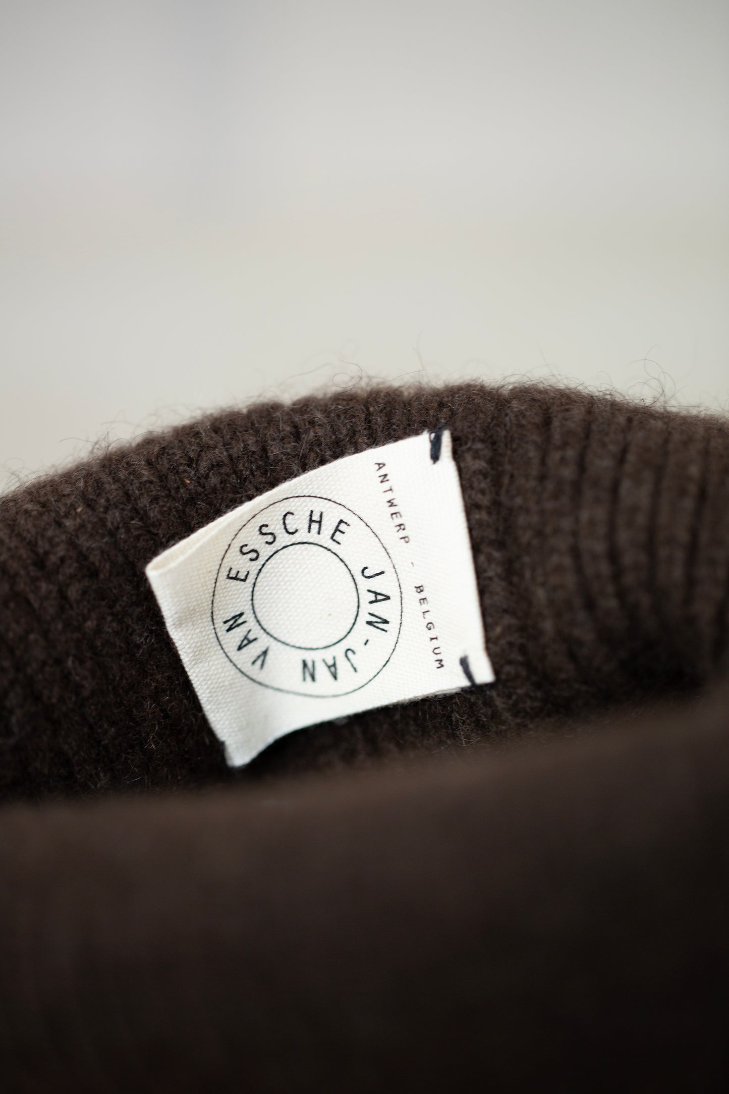BEANIE#5 - DARK BROWN YAK WOOL