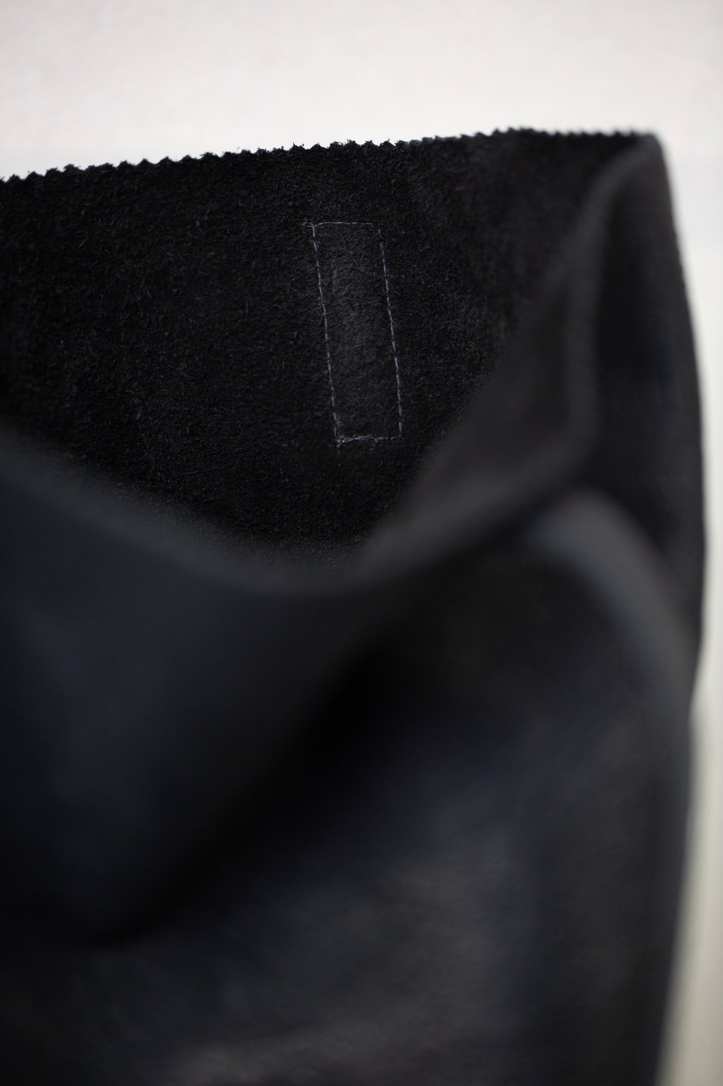 Black textured Leather Tote Bag