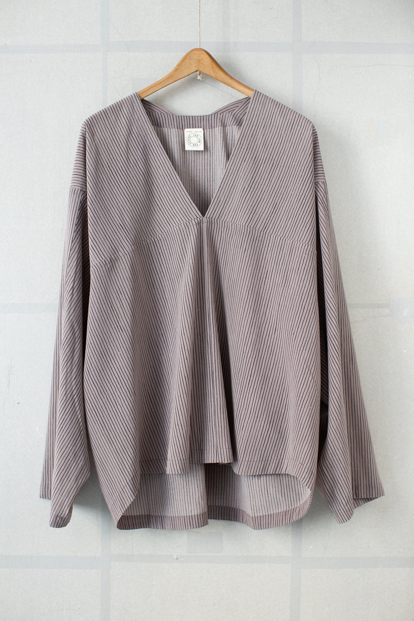 TUNIC#43 - CREPE COTTON SHIRTING MADDER BEIGE