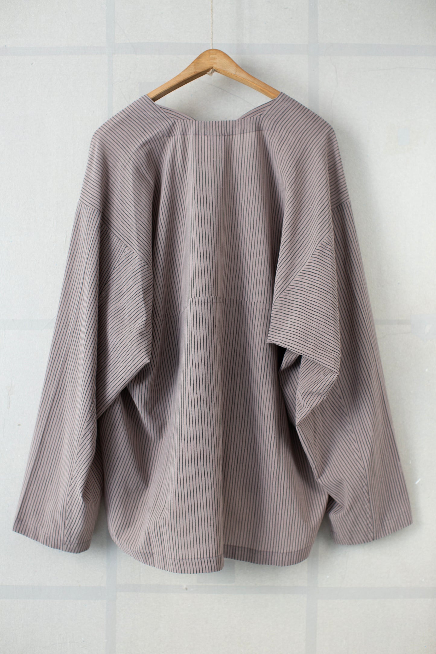 TUNIC#43 - CREPE COTTON SHIRTING MADDER BEIGE