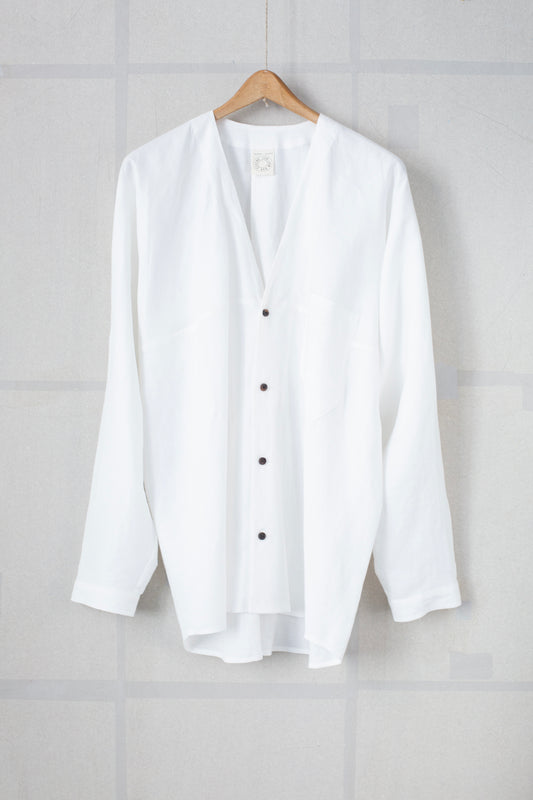 SHIRT#99 - HEMP SHIRTING WHITE