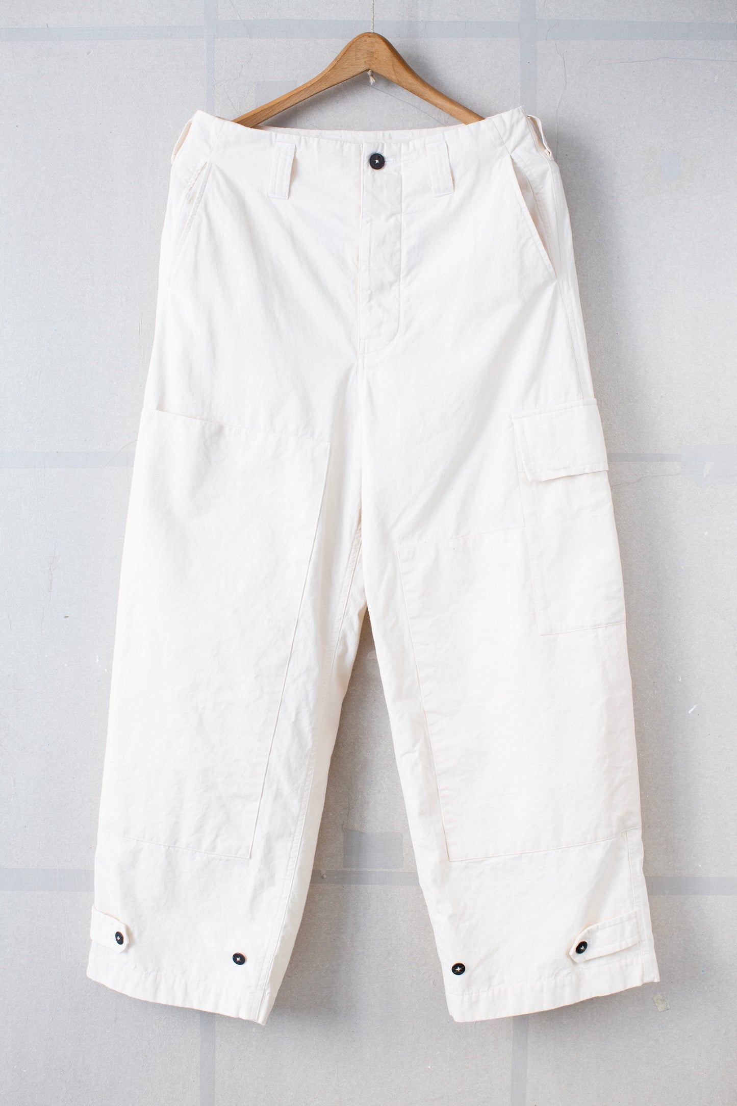 Off White Double Knee Cargo Pants - Light Weight