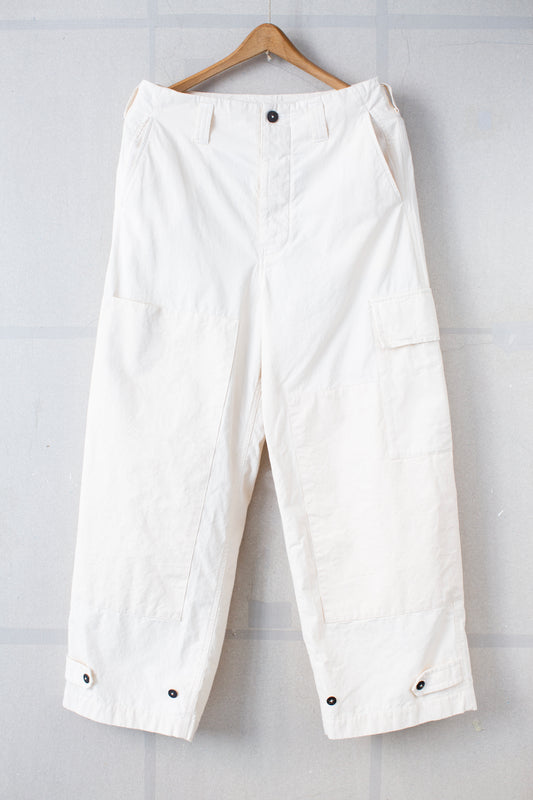 Off White Double Knee Cargo Pants - Light Weight