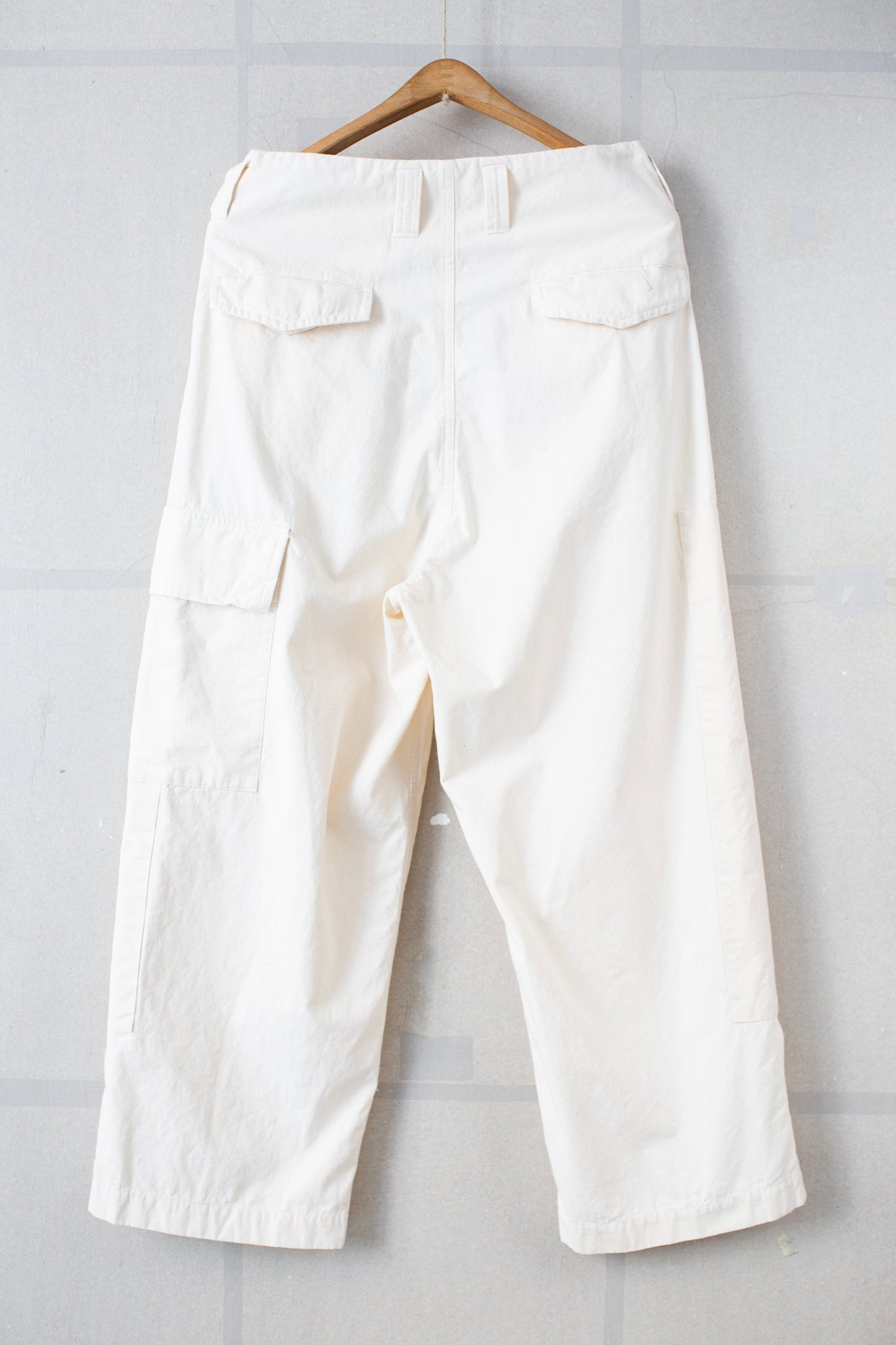 Off White Double Knee Cargo Pants - Light Weight