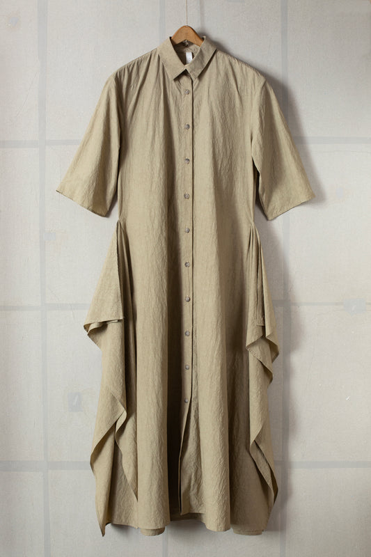 drab panel dress