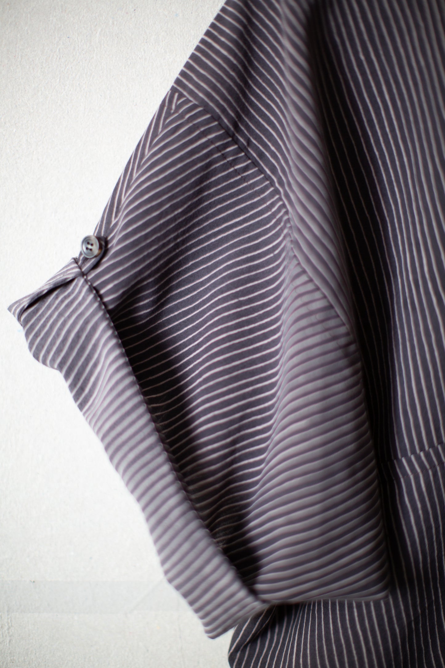 SHIRT#114 - CREPE COTTON SHIRTING GALLNUT BLACK