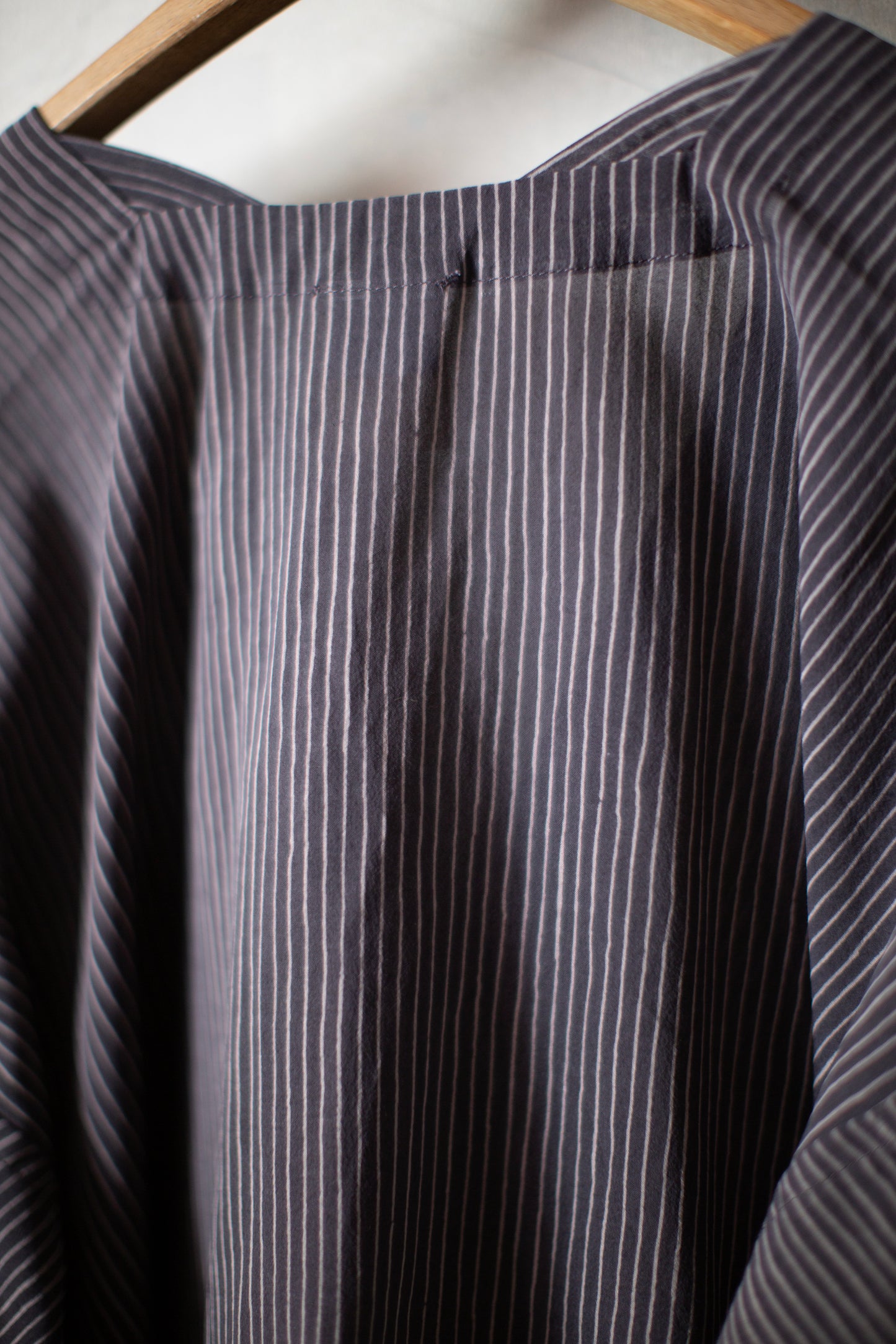 TUNIC#43 - CREPE COTTON SHIRTING GALLNUT BLACK