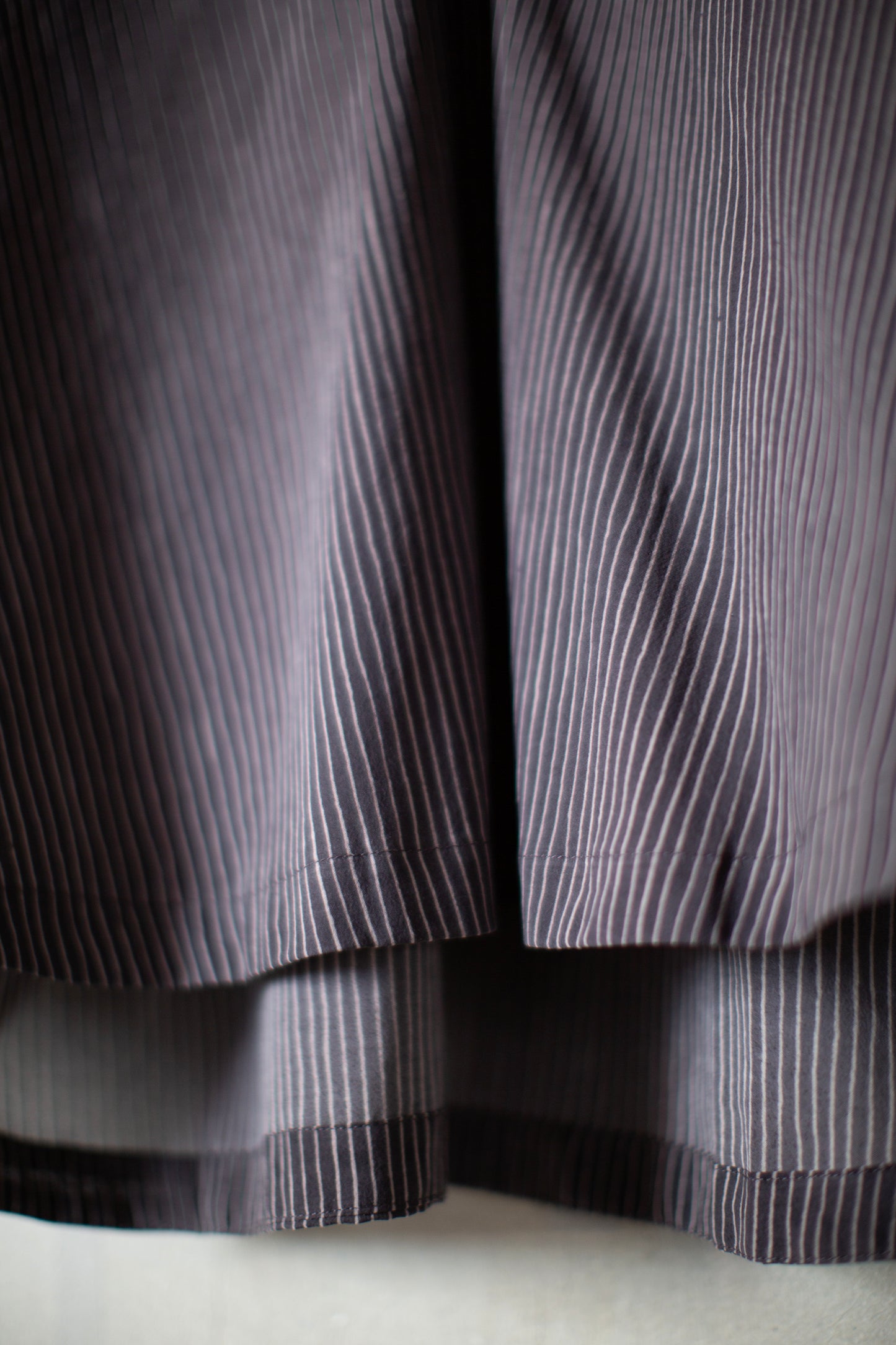 TUNIC#43 - CREPE COTTON SHIRTING GALLNUT BLACK
