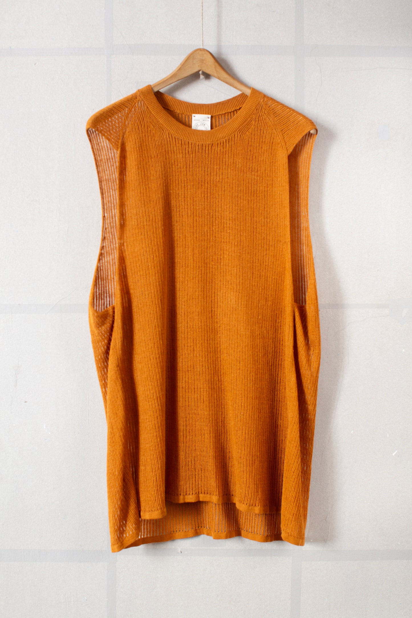 KNIT#75 - LINEN COTTON MESH ORANGE