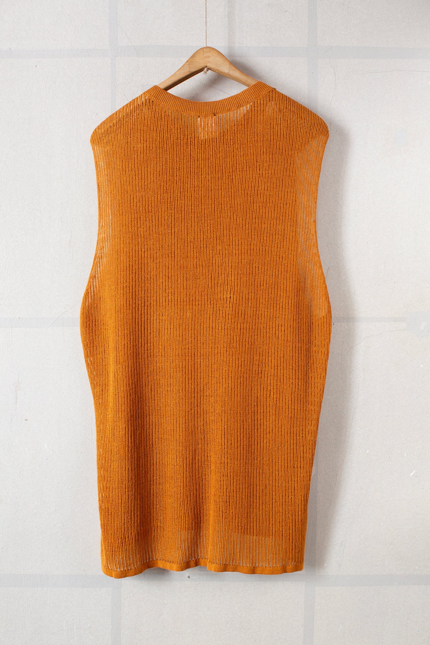 KNIT#75 - LINEN COTTON MESH ORANGE