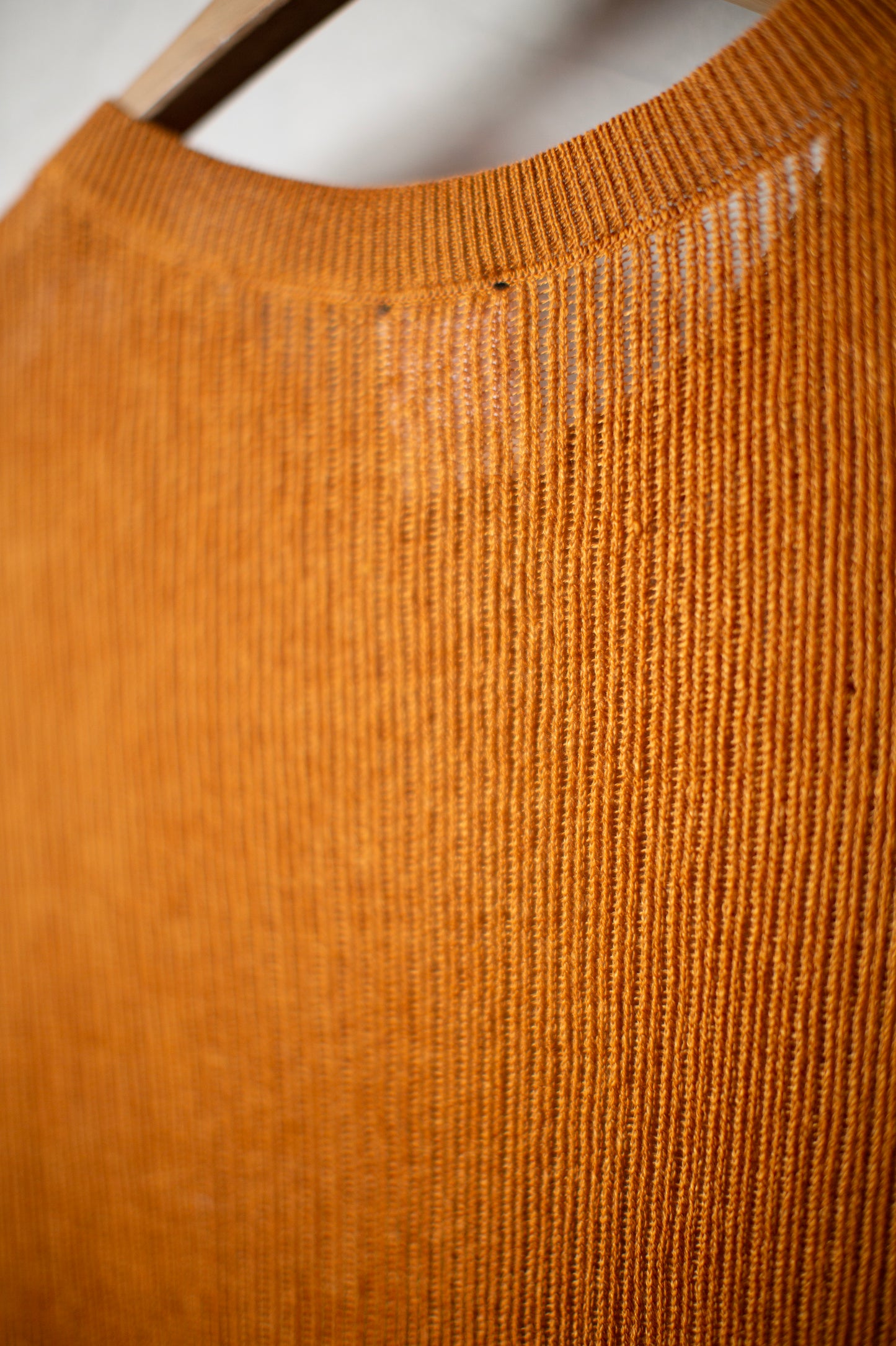 KNIT#75 - LINEN COTTON MESH ORANGE