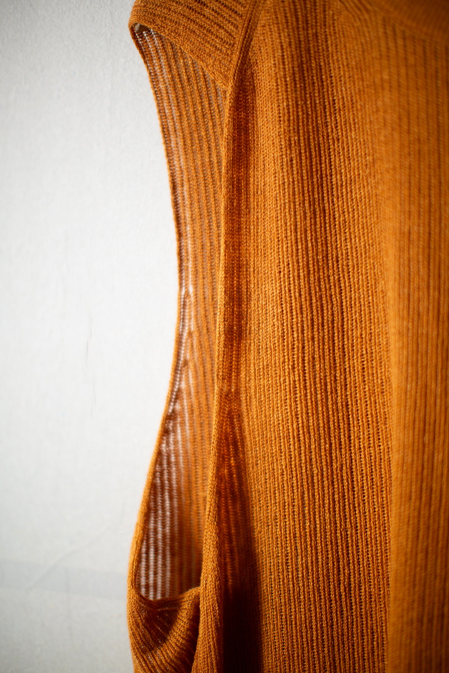 KNIT#75 - LINEN COTTON MESH ORANGE