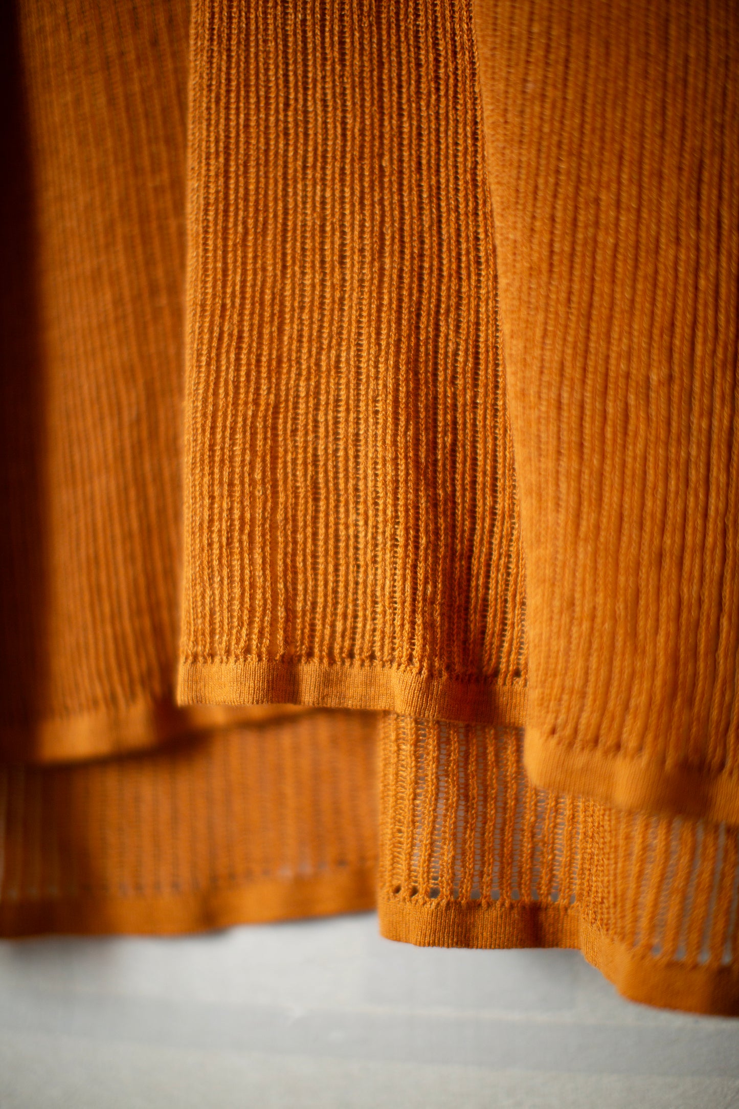 KNIT#75 - LINEN COTTON MESH ORANGE