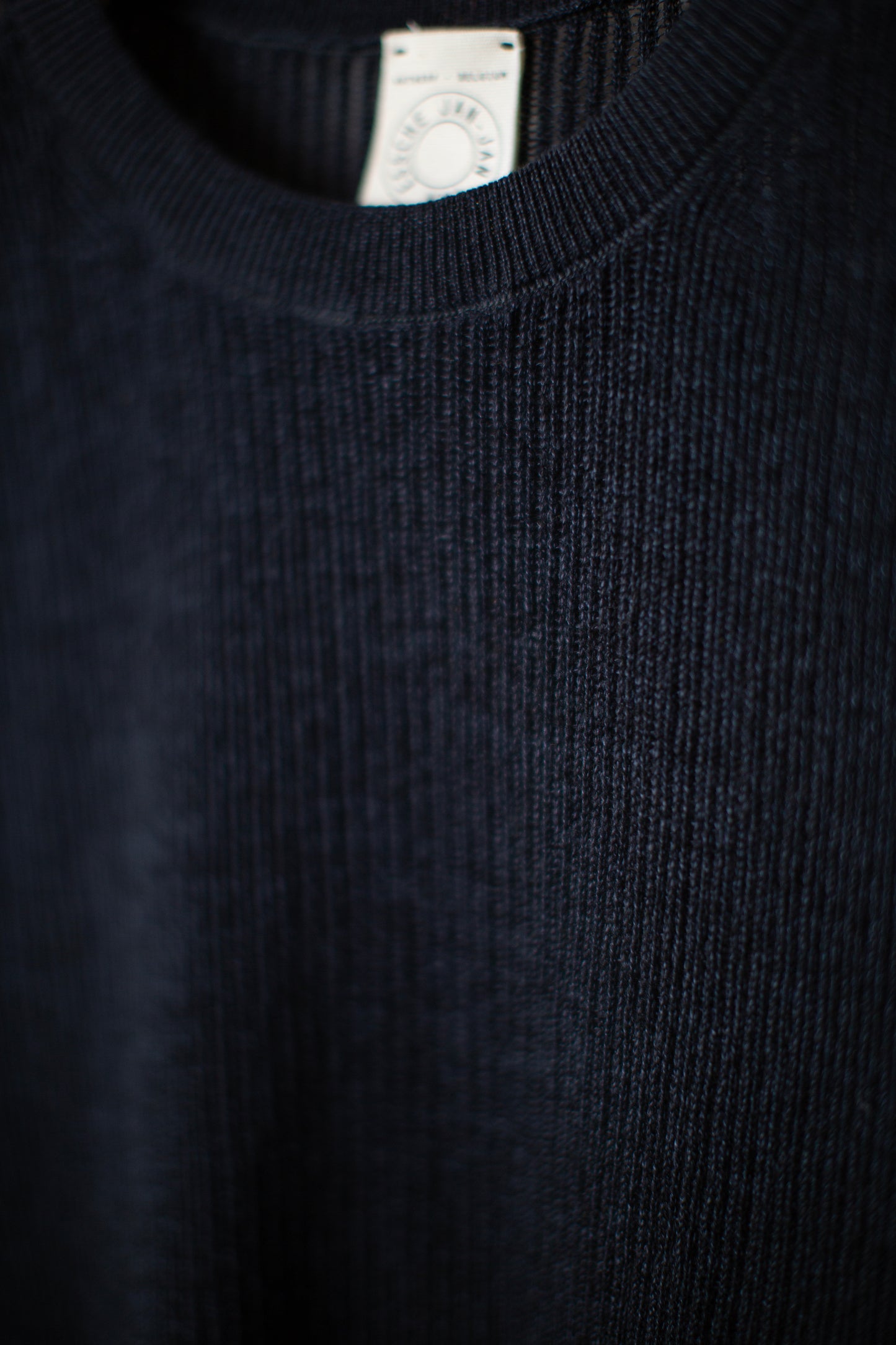 KNIT#75 - LINEN COTTON MESH BLACK
