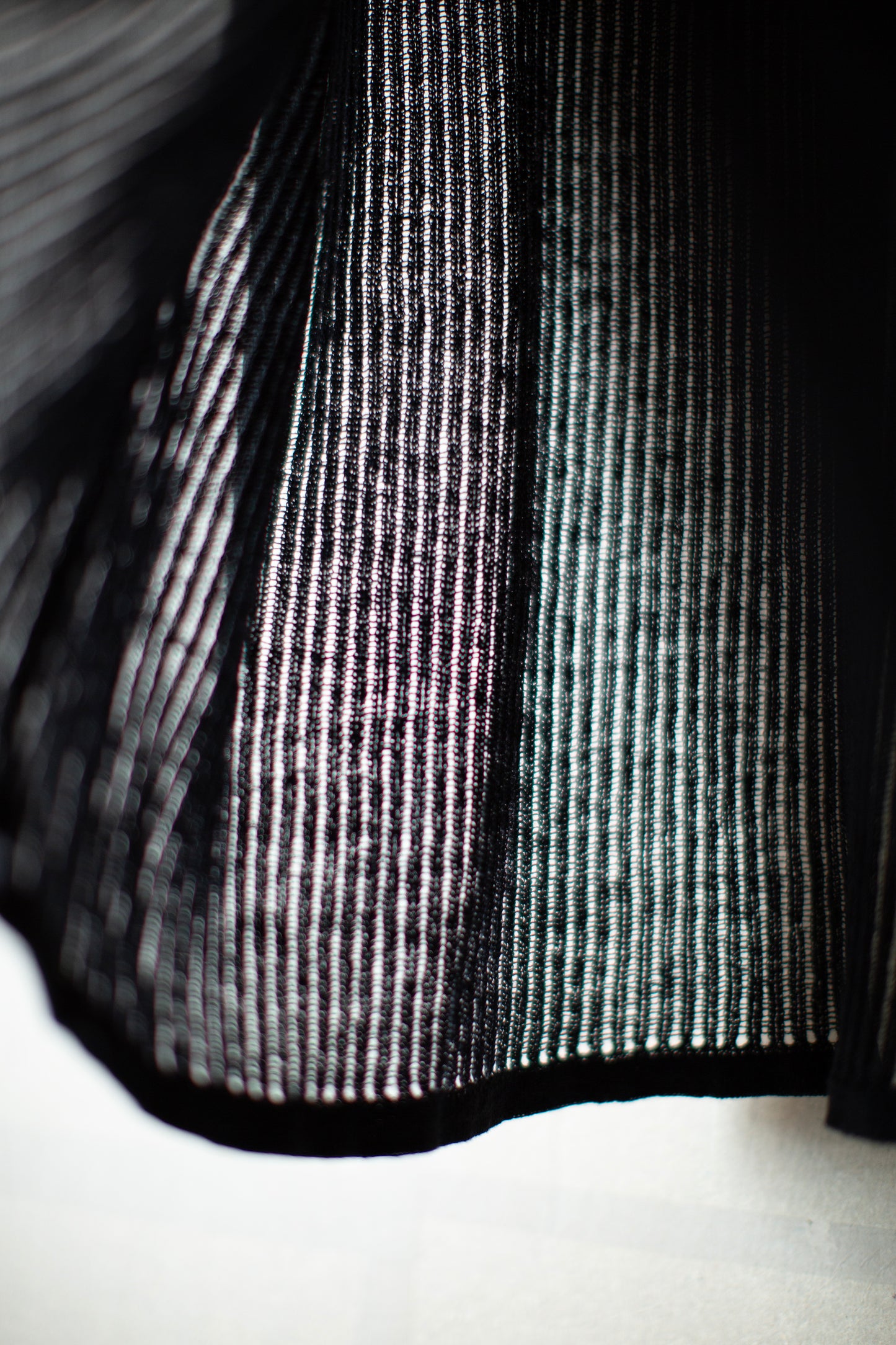 KNIT#75 - LINEN COTTON MESH BLACK