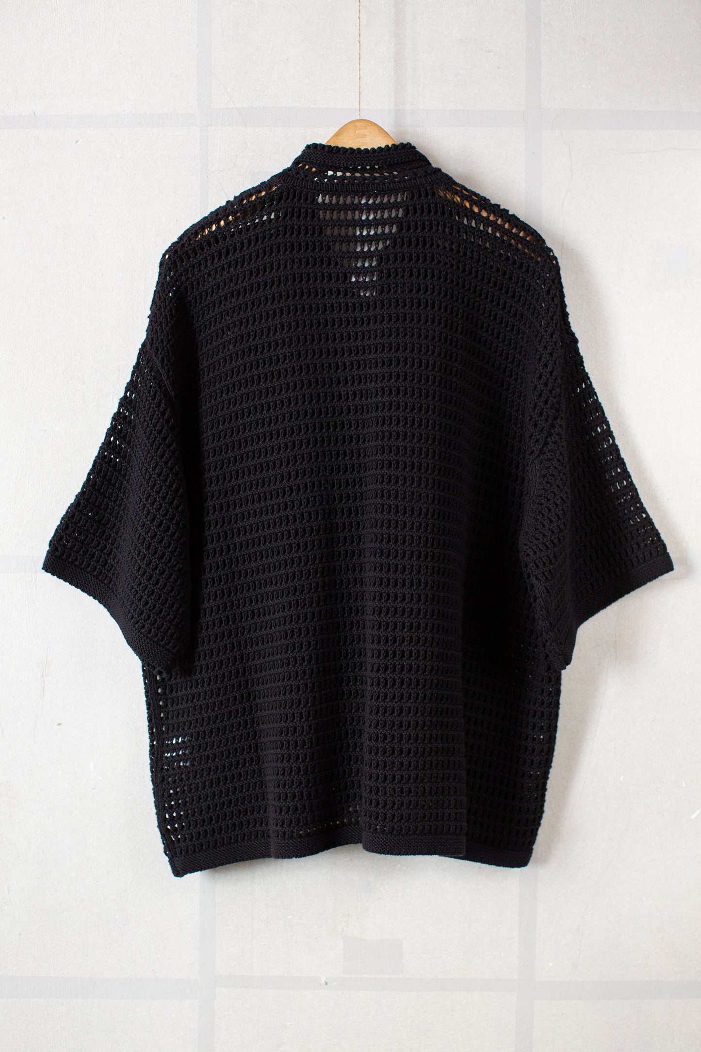 Black net shirt