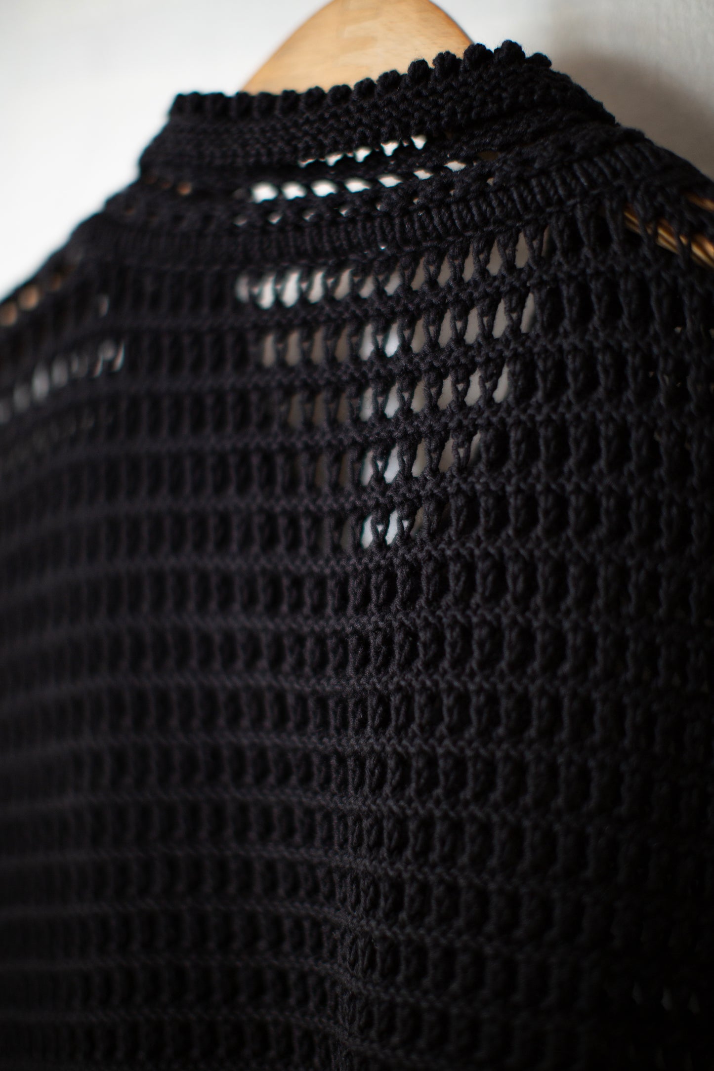 Black net shirt