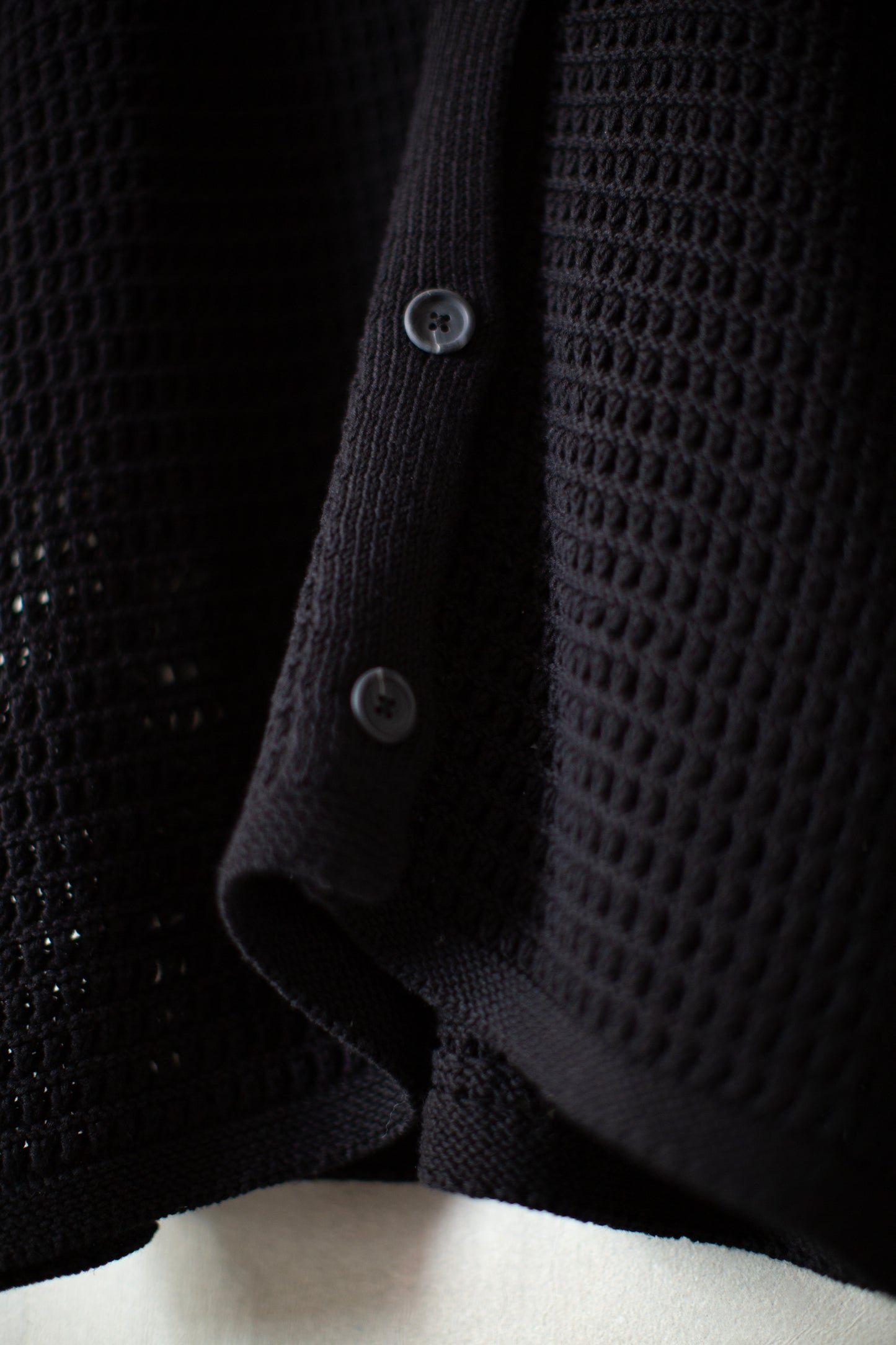 Black net shirt