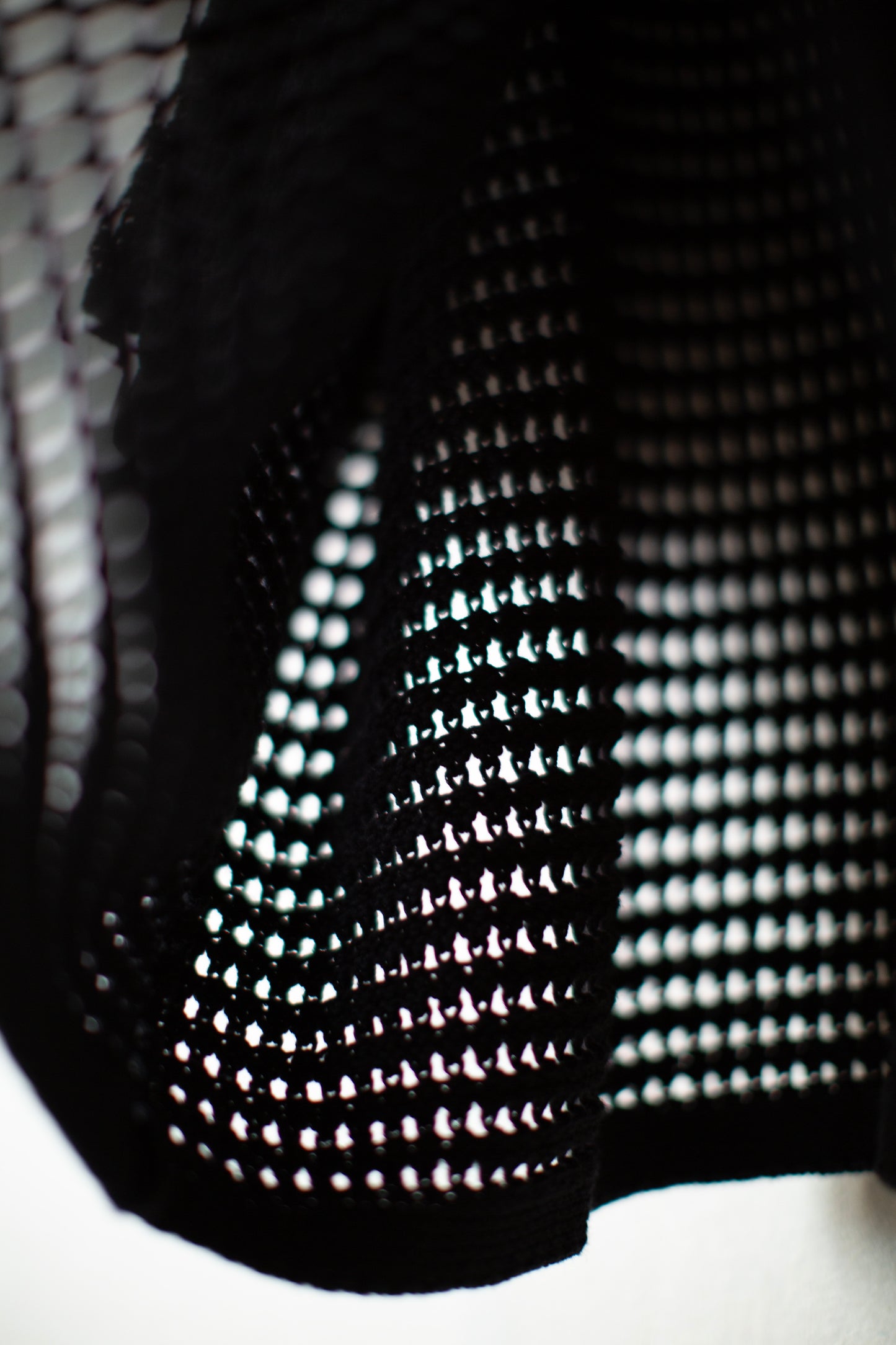 Black net shirt