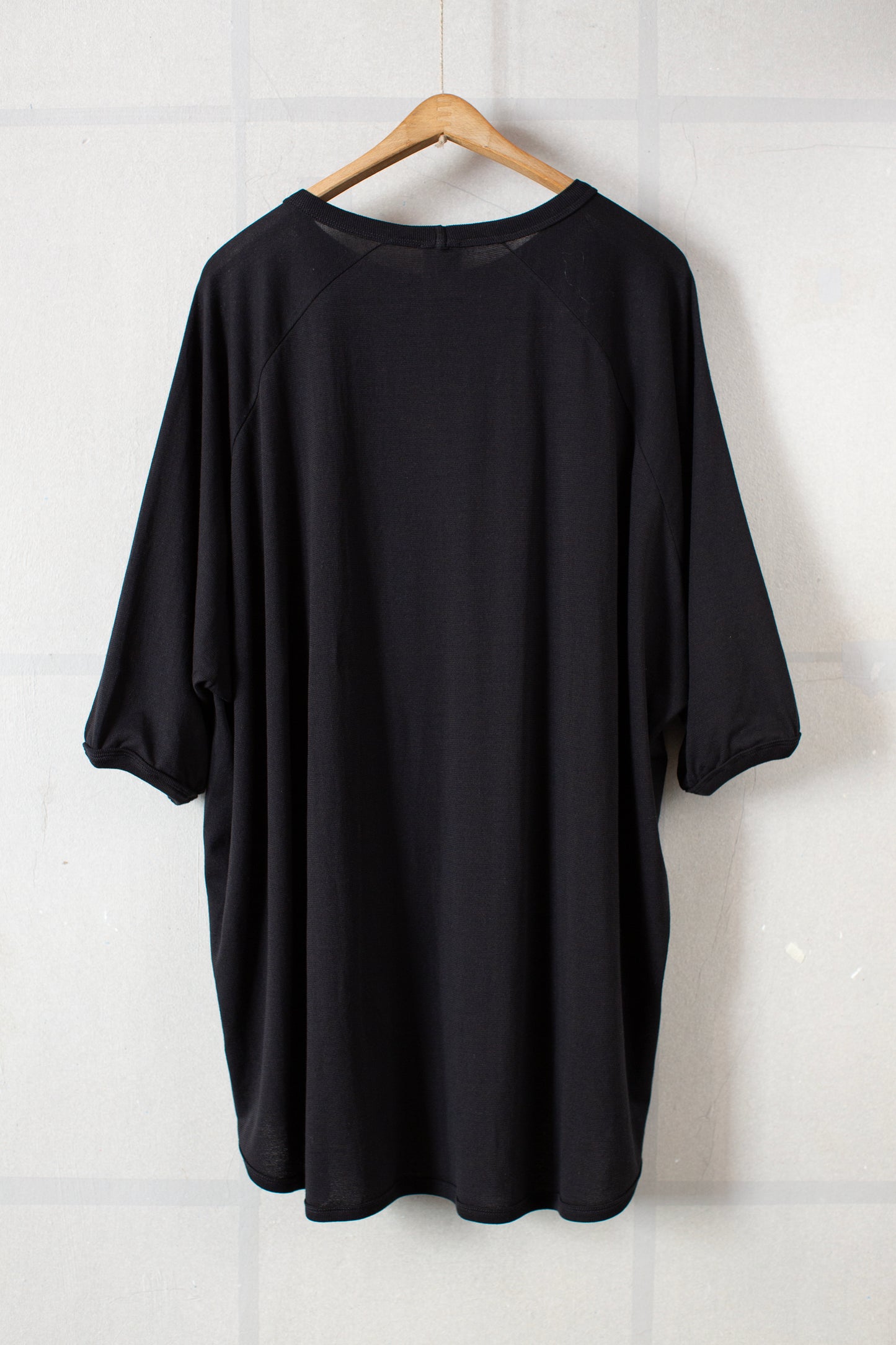 TEE#91 - COTTON PAPER JERSEY BLACK