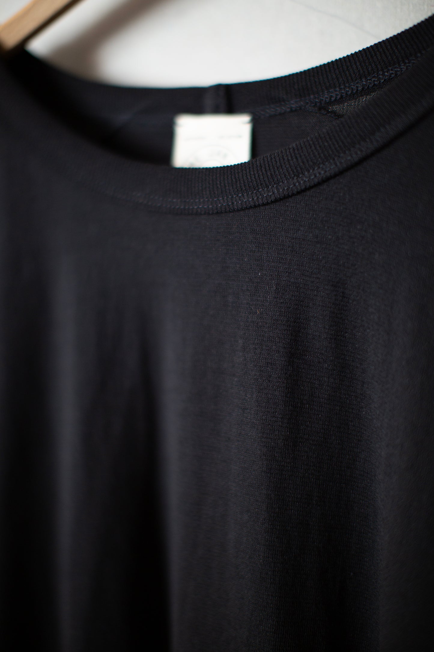 TEE#91 - COTTON PAPER JERSEY BLACK