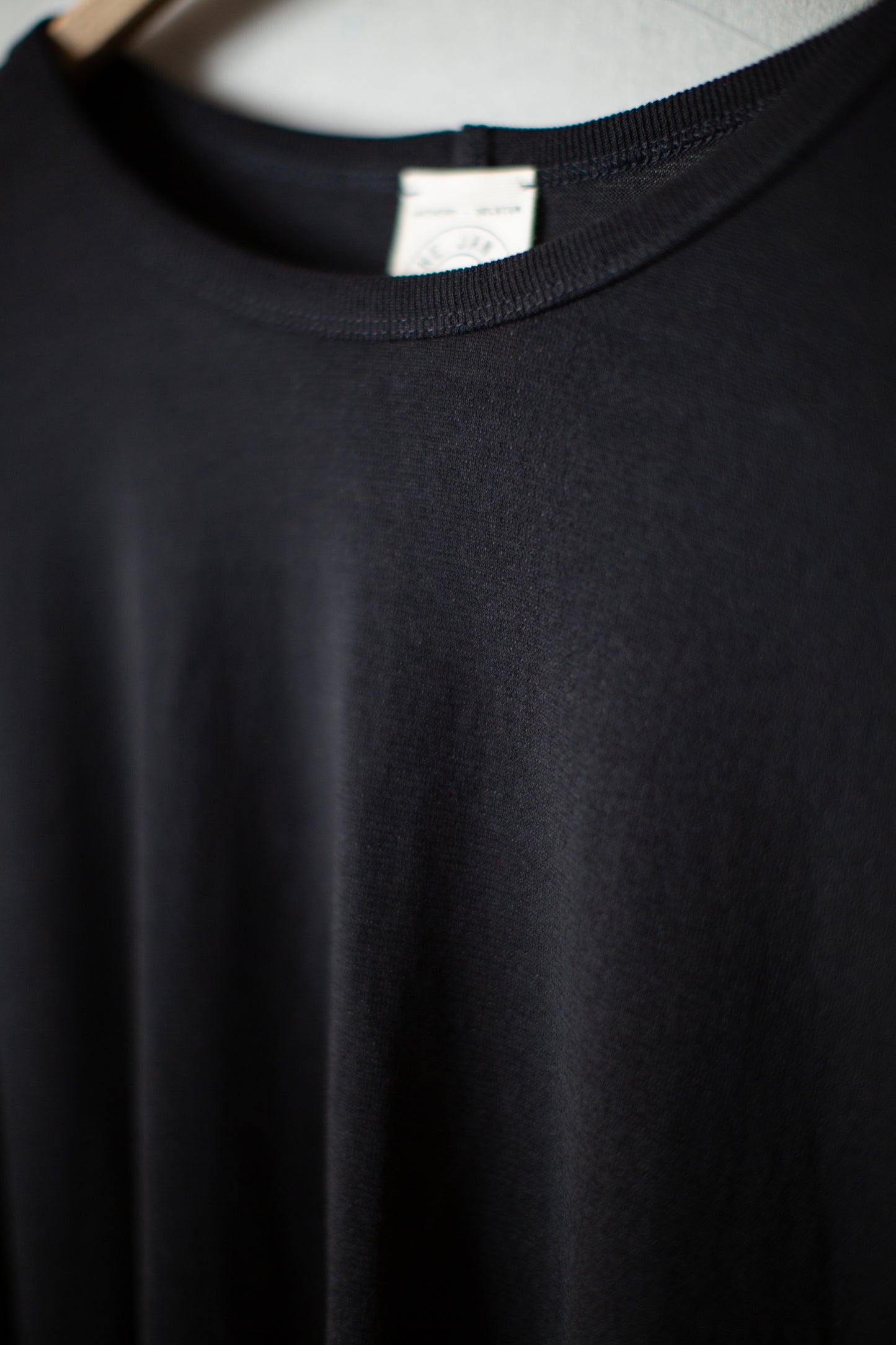 TEE#77 - COTTON PAPER JERSEY BLACK