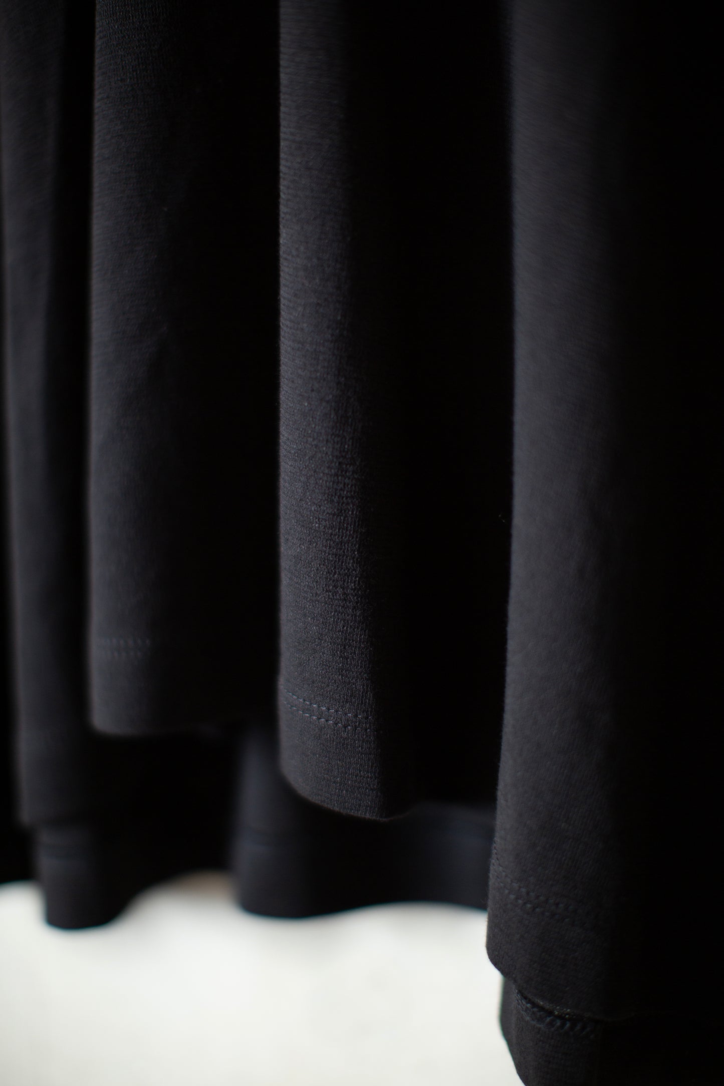 TEE#77 - COTTON PAPER JERSEY BLACK