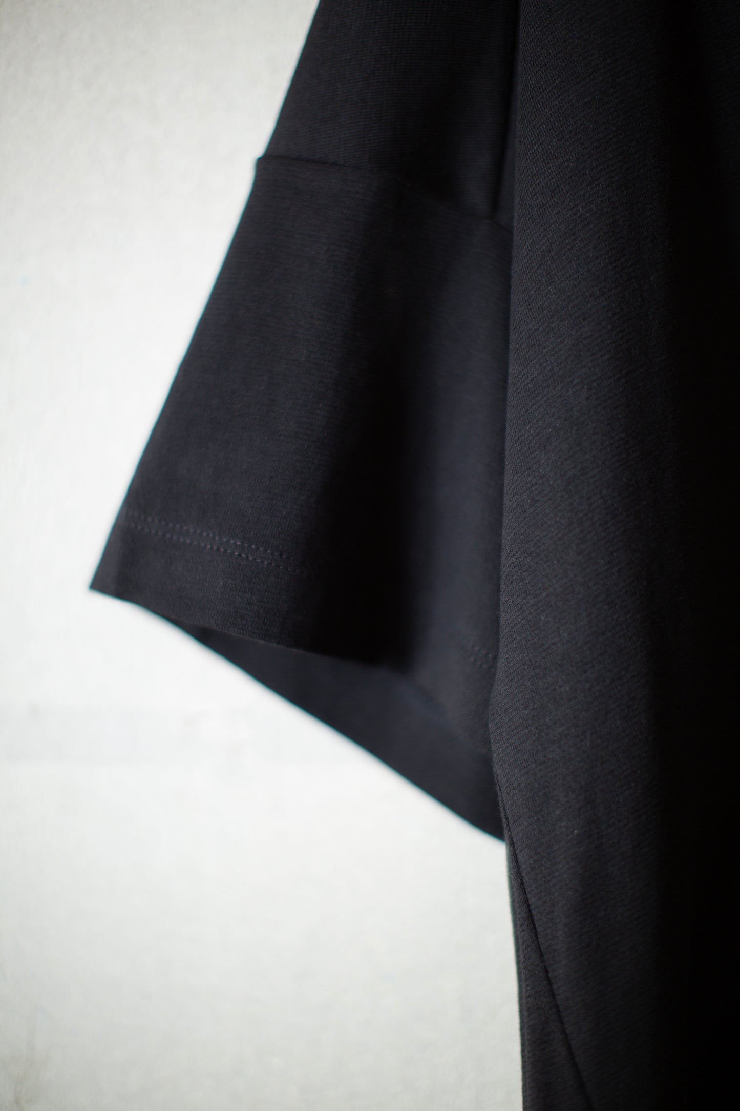 TEE#77 - COTTON PAPER JERSEY BLACK