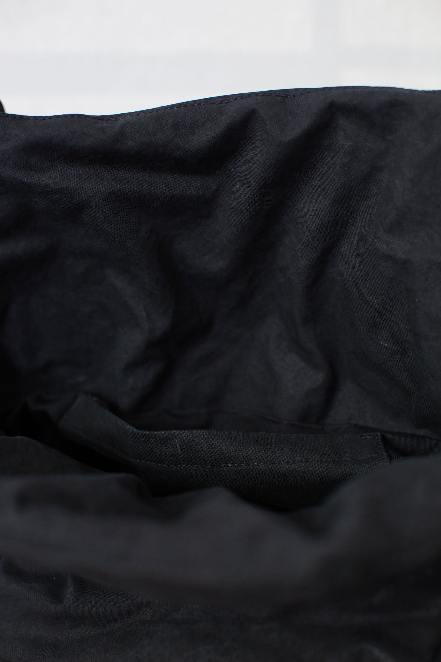 BAG#46 - PADDED DEEP BLACK TIME WASHED CANVAS