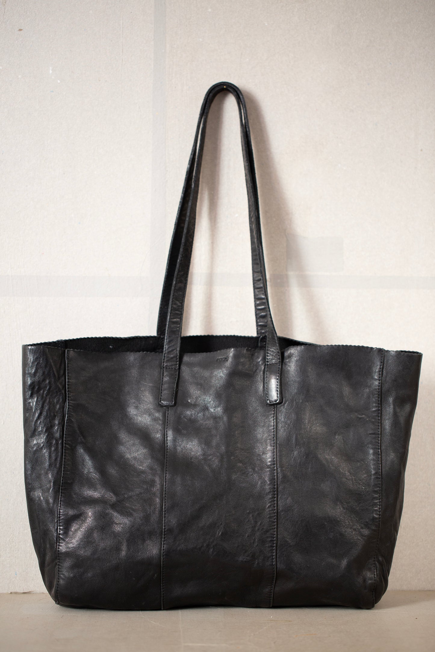 Large Black Leather Bag
