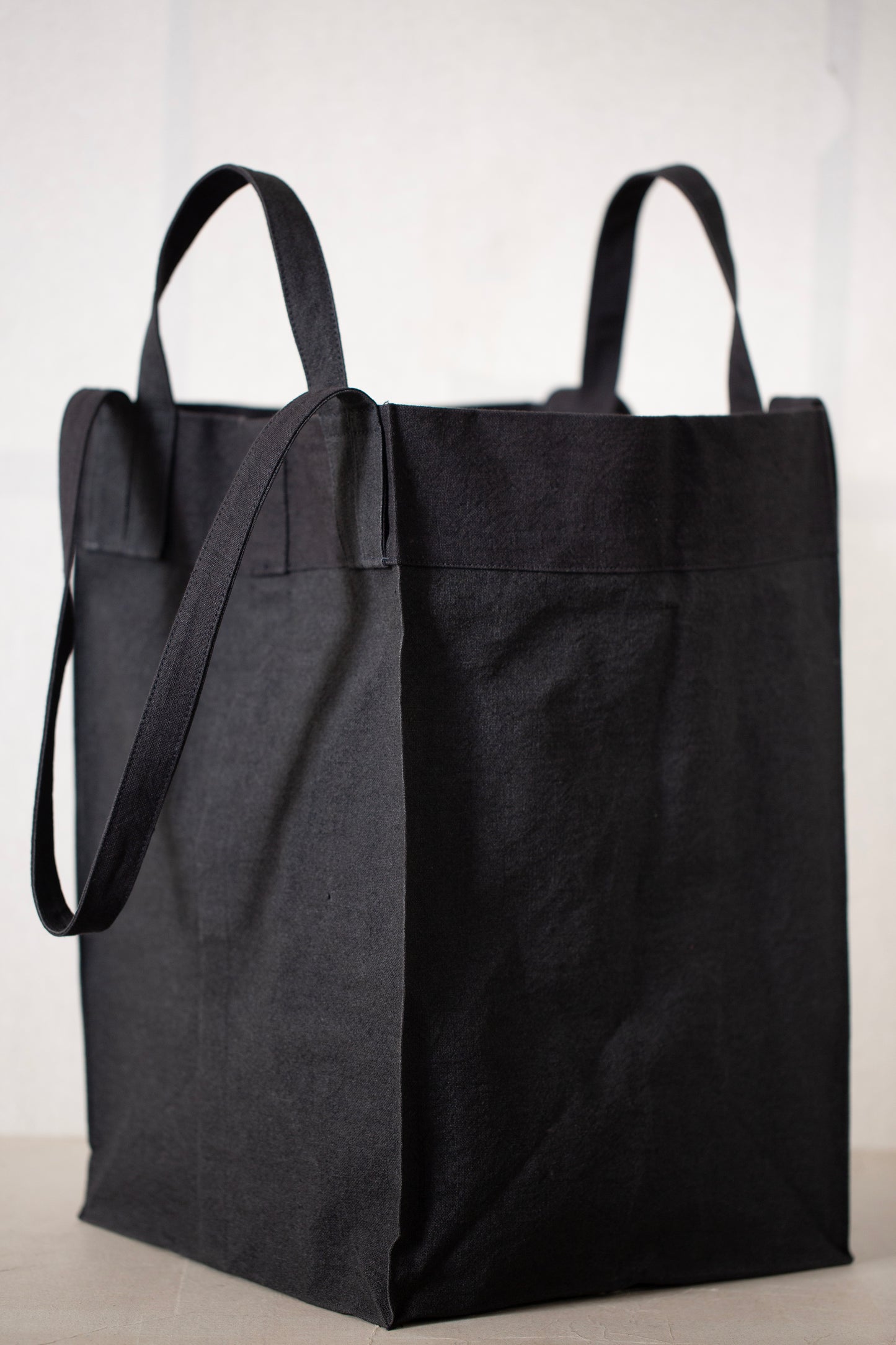 BAG#44 - URUSHI HEMP CANVAS PITCH BLACK