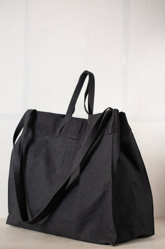 BAG#45 - URUSHI HEMP CANVAS PITCH BLACK