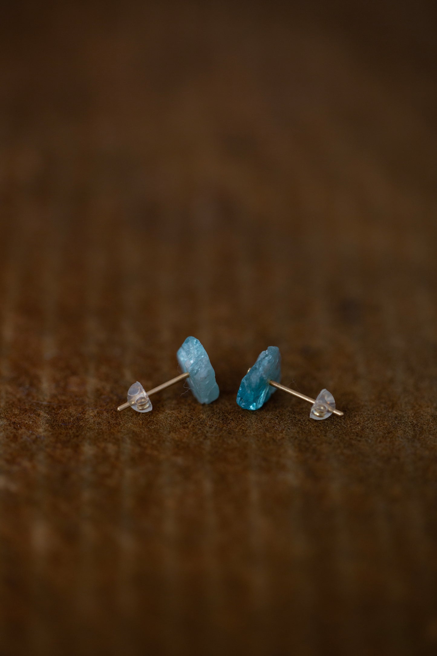 Rough Apatite earrings