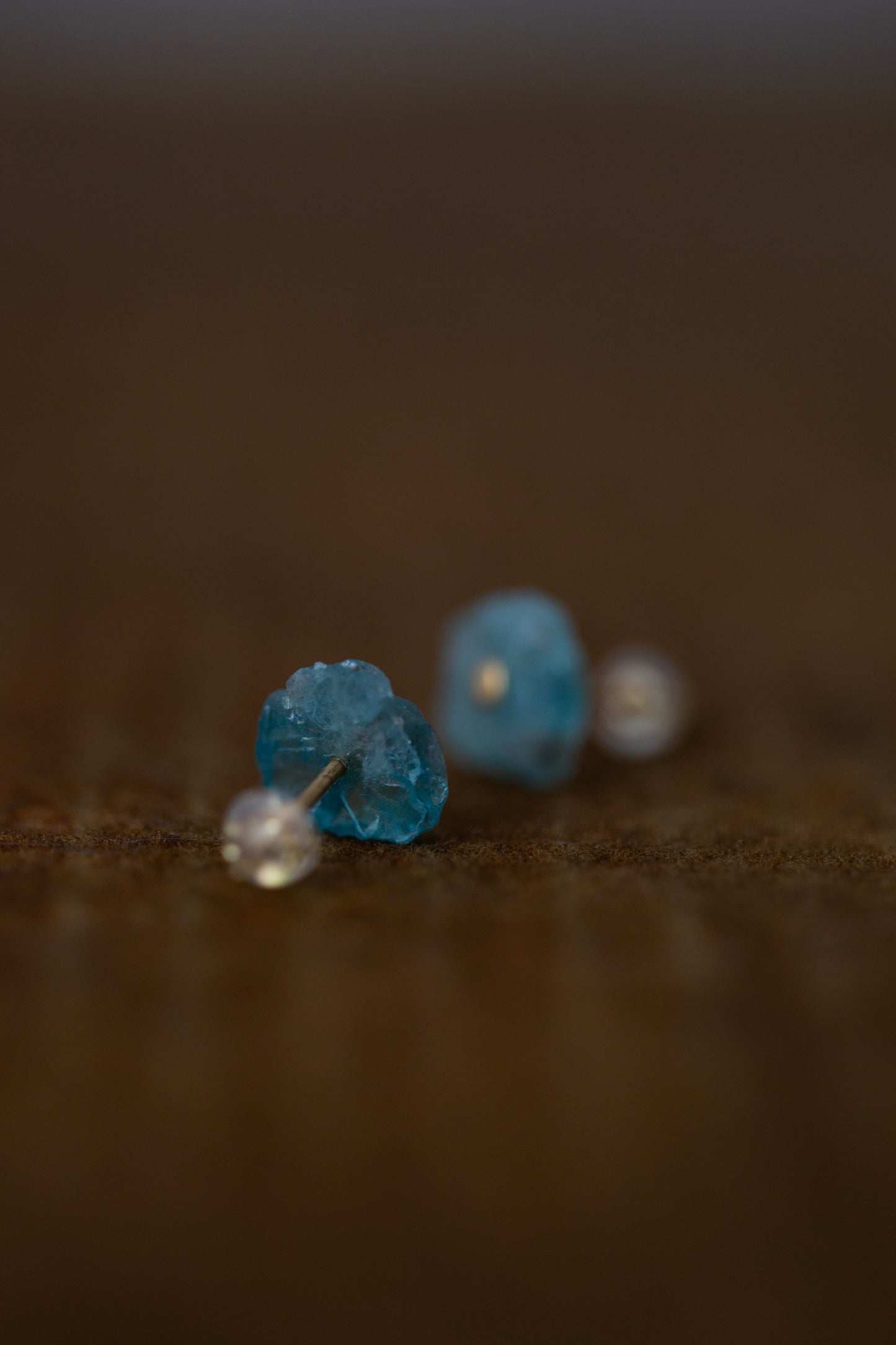 Rough Apatite earrings