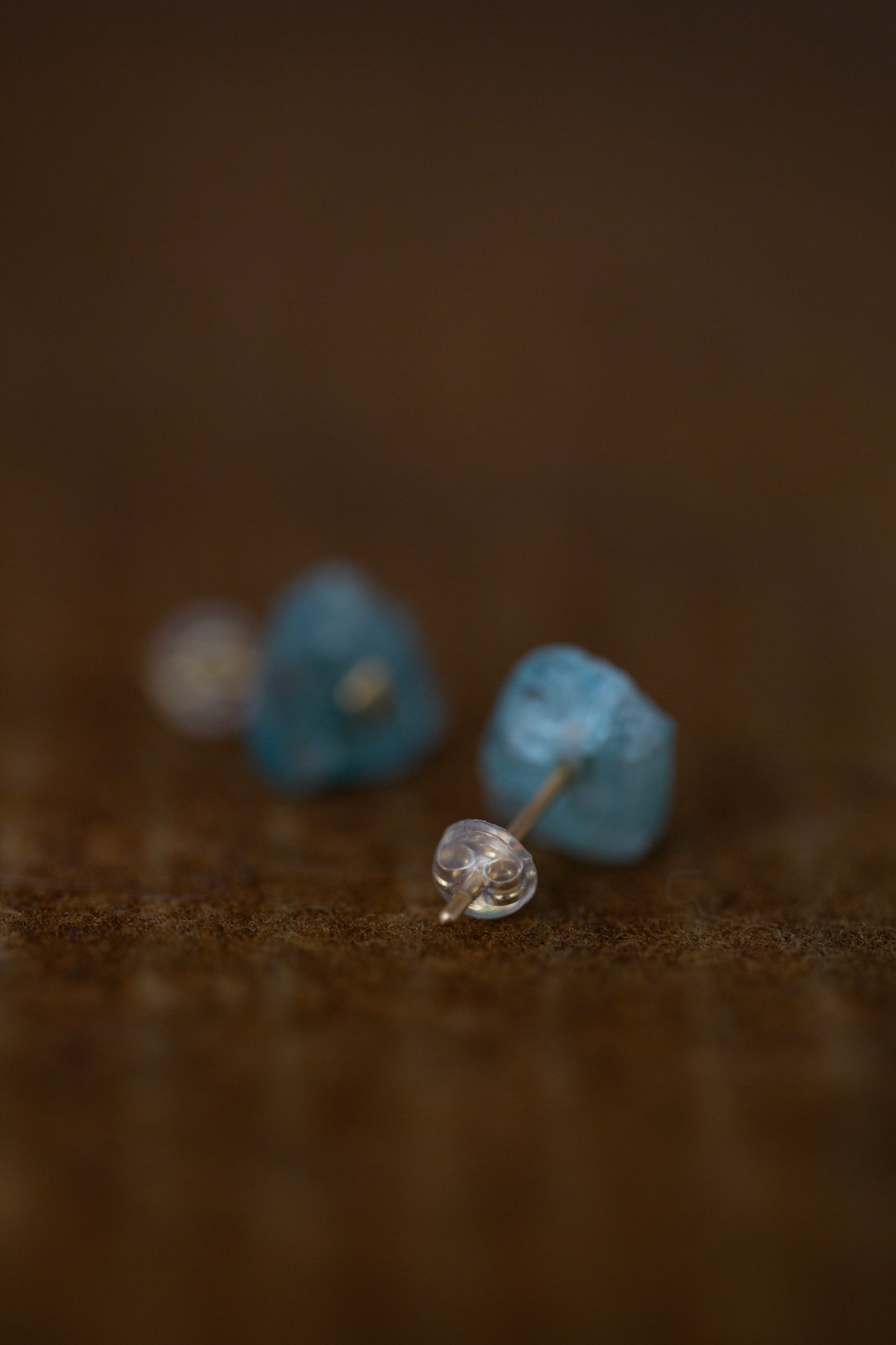 Rough Apatite earrings