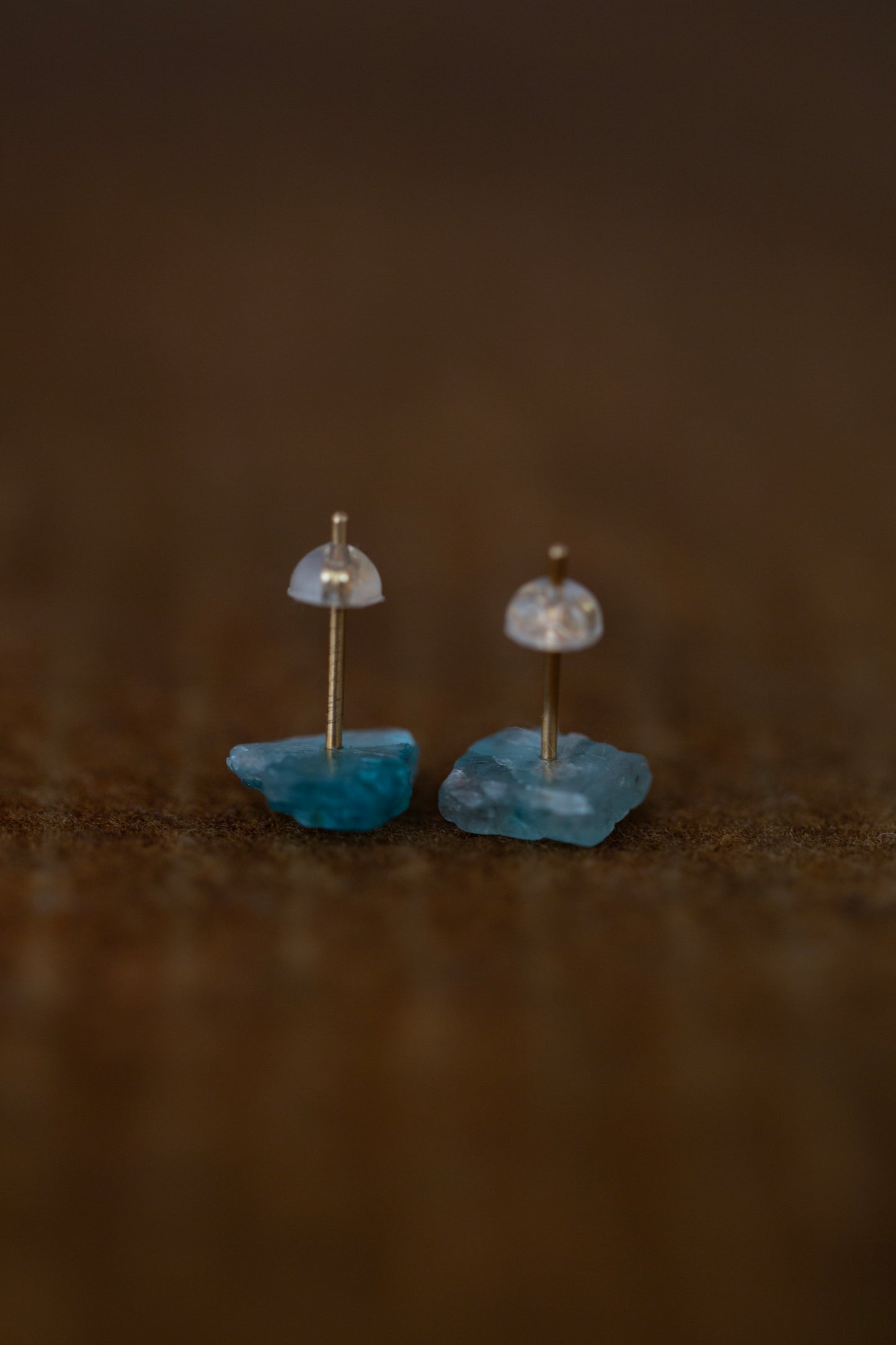 Rough Apatite earrings