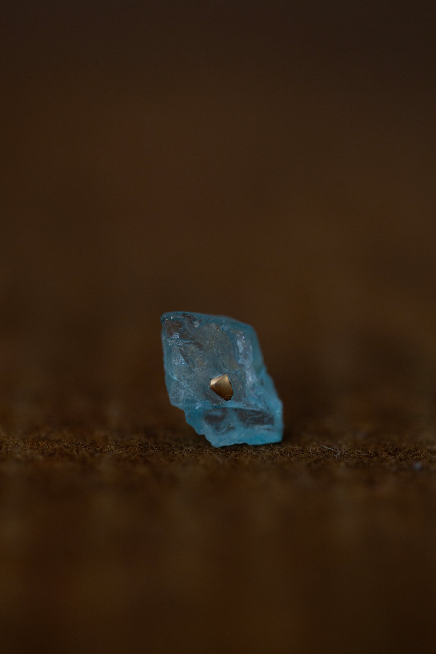 Rough Apatite earring