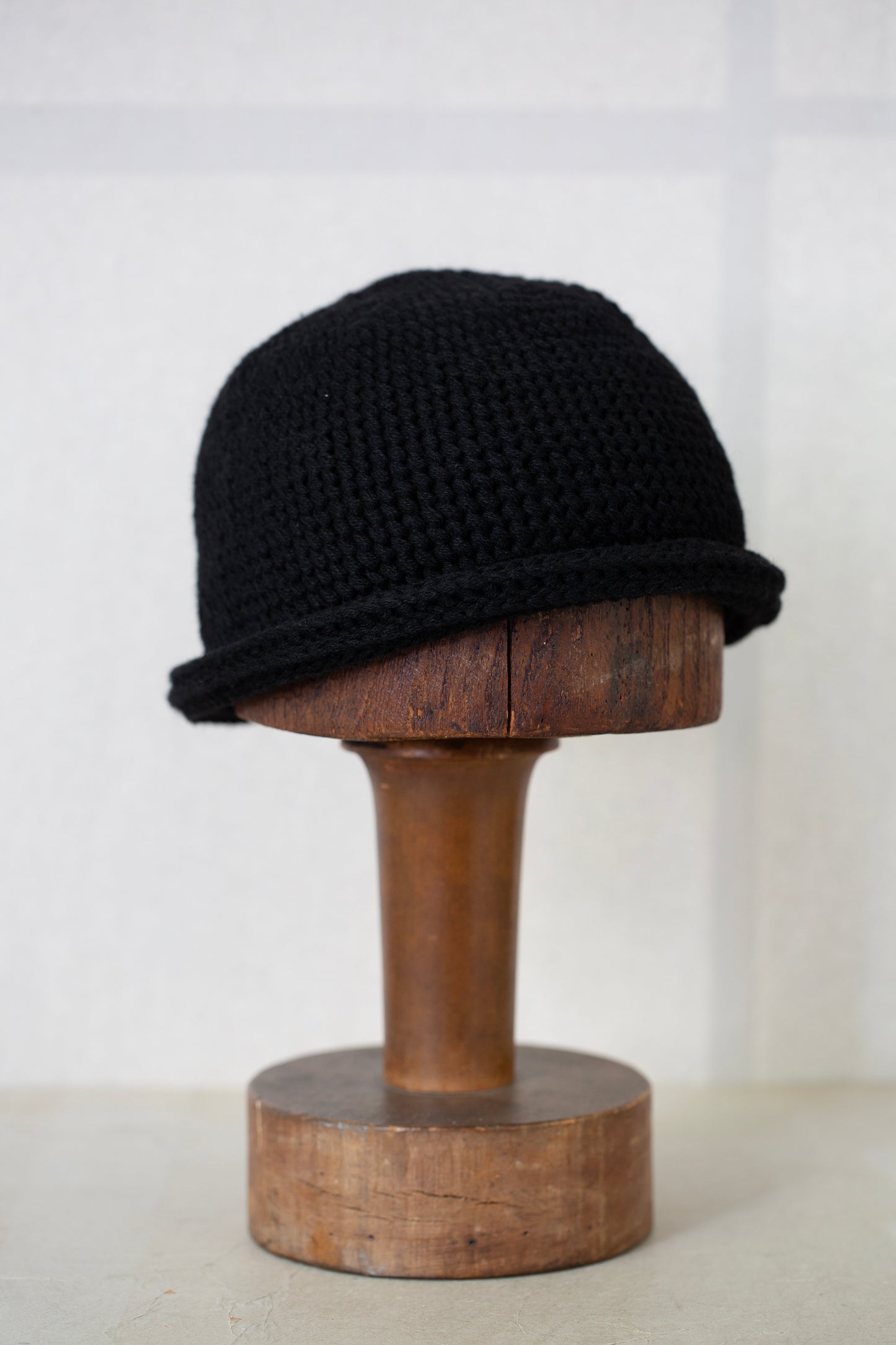 BEANIE#14 - BLACK YAK WOOL