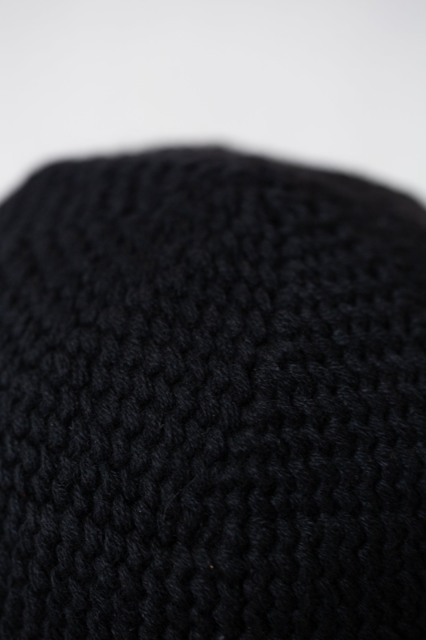 BEANIE#14 - BLACK YAK WOOL