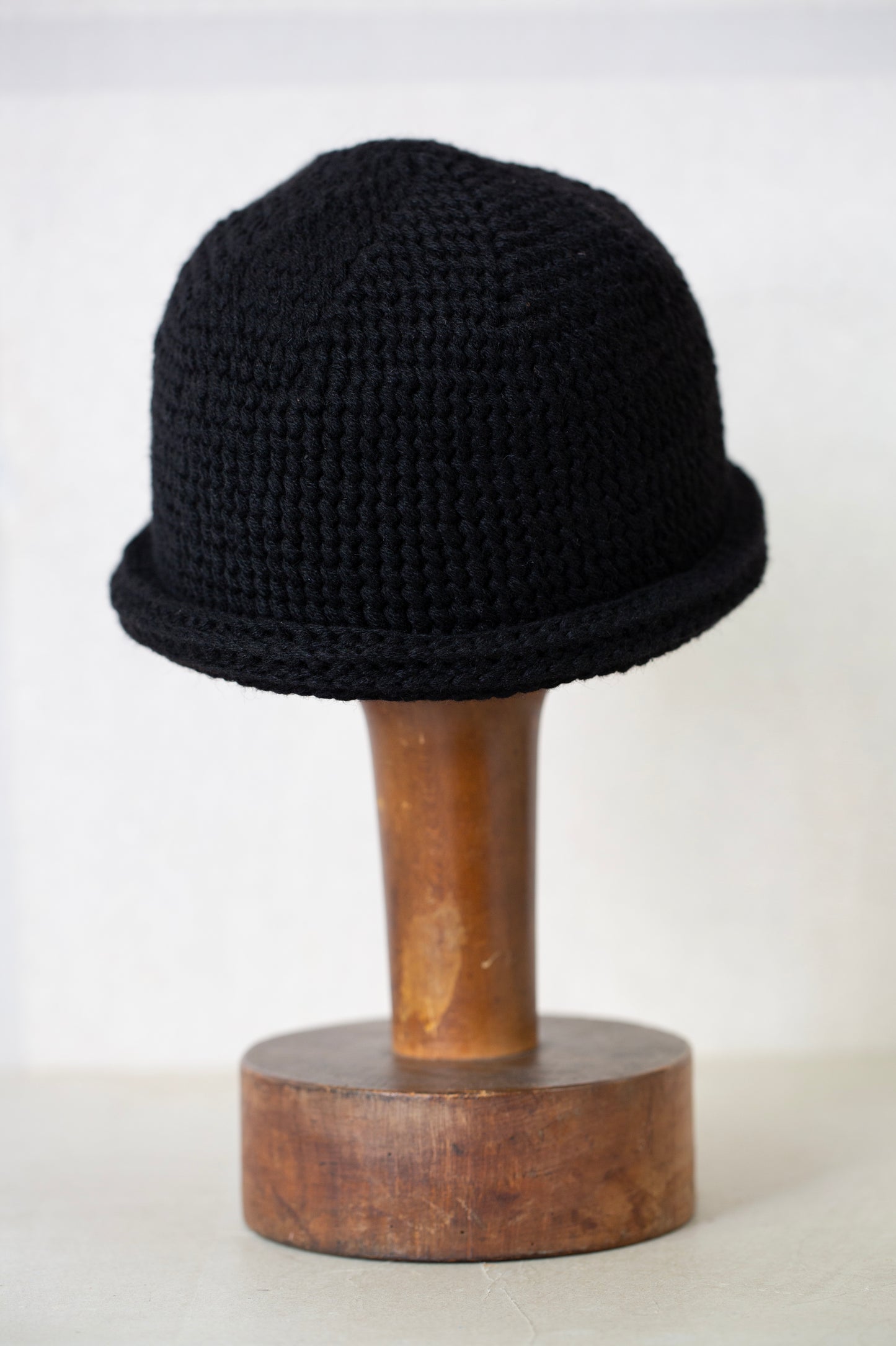 BEANIE#14 - BLACK YAK WOOL