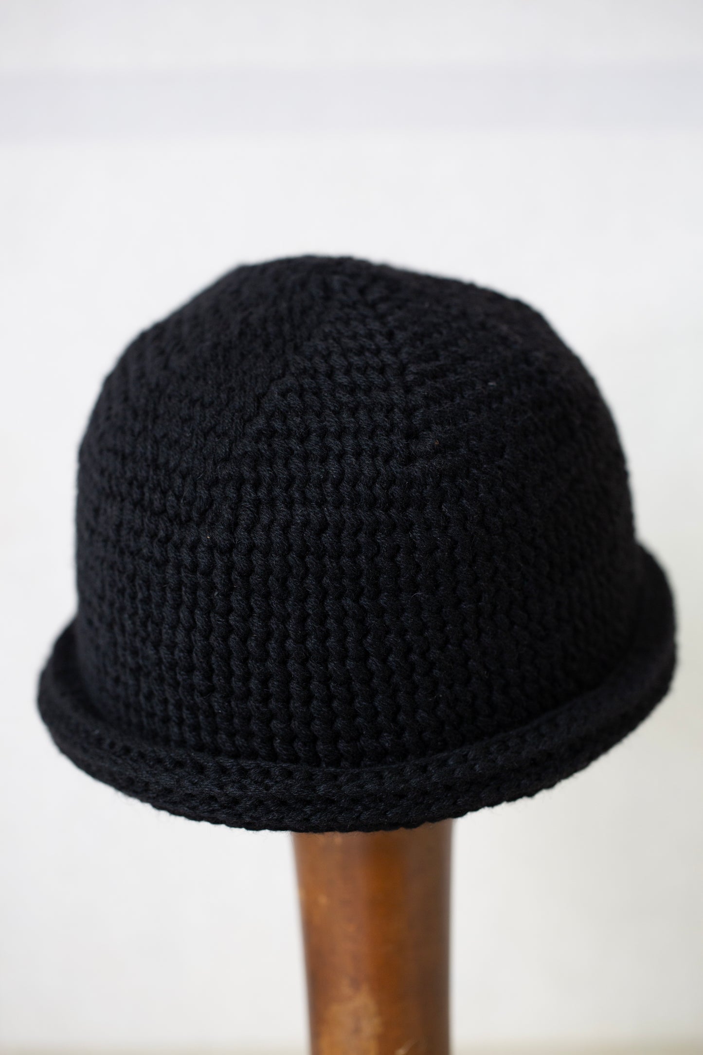 BEANIE#14 - BLACK YAK WOOL