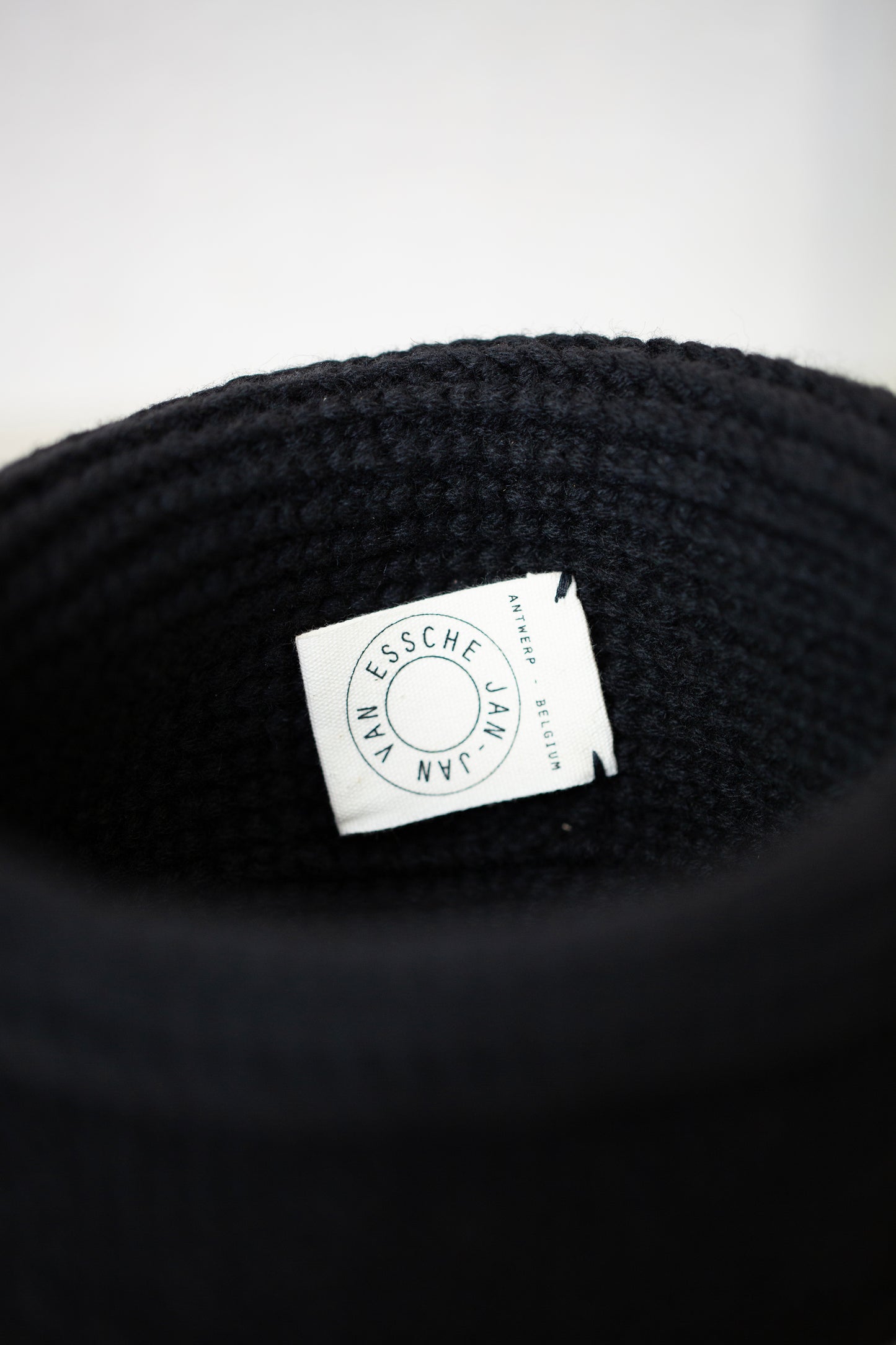 BEANIE#14 - BLACK YAK WOOL