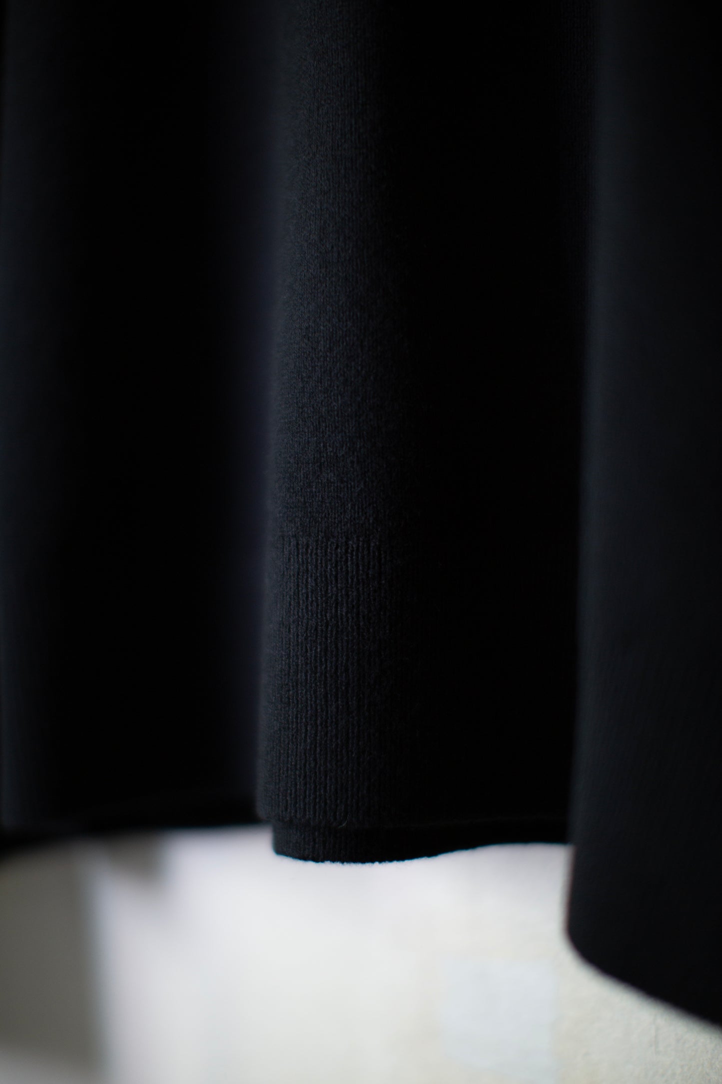 Black fine wool turtleneck