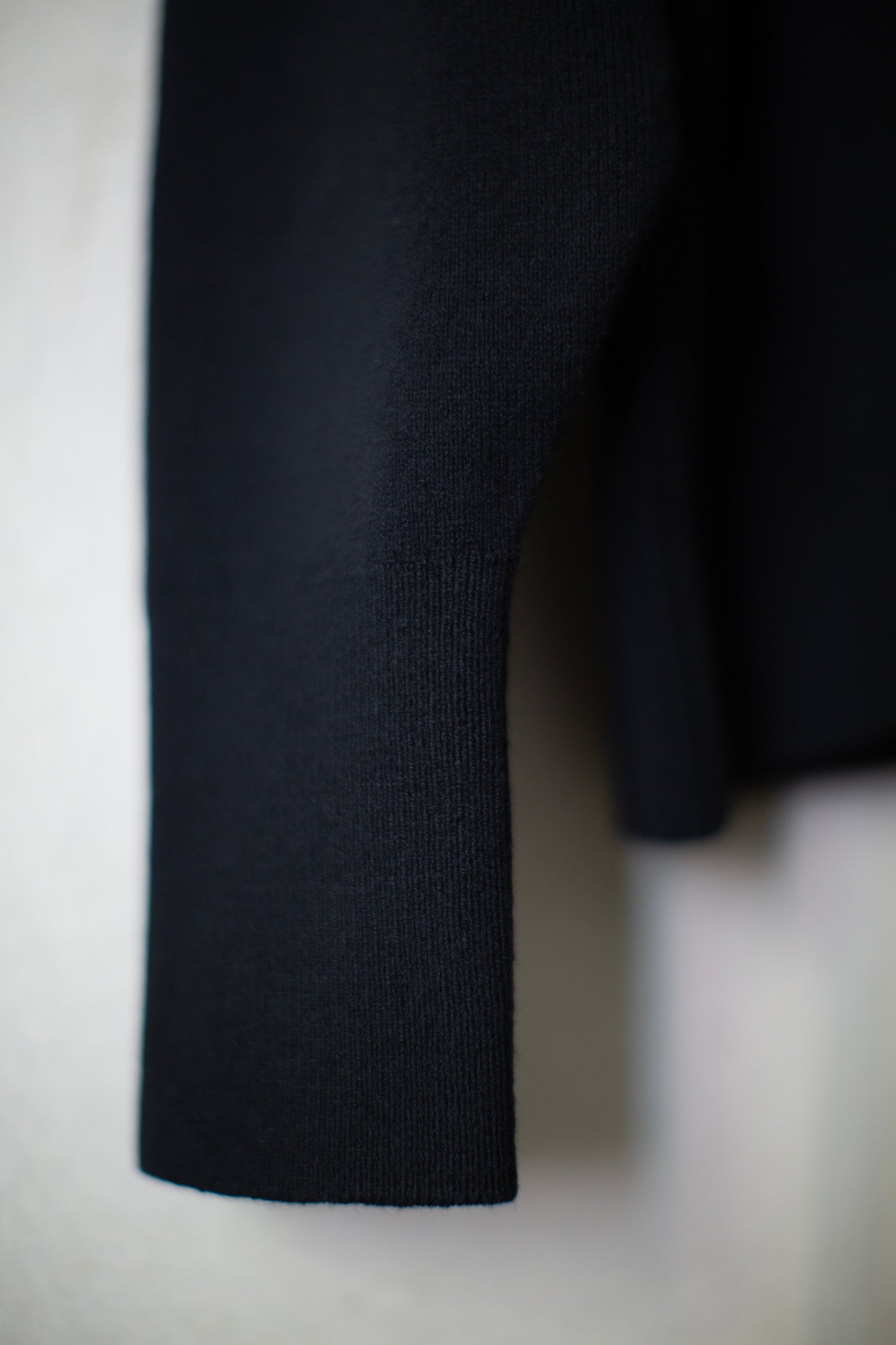Black fine wool turtleneck
