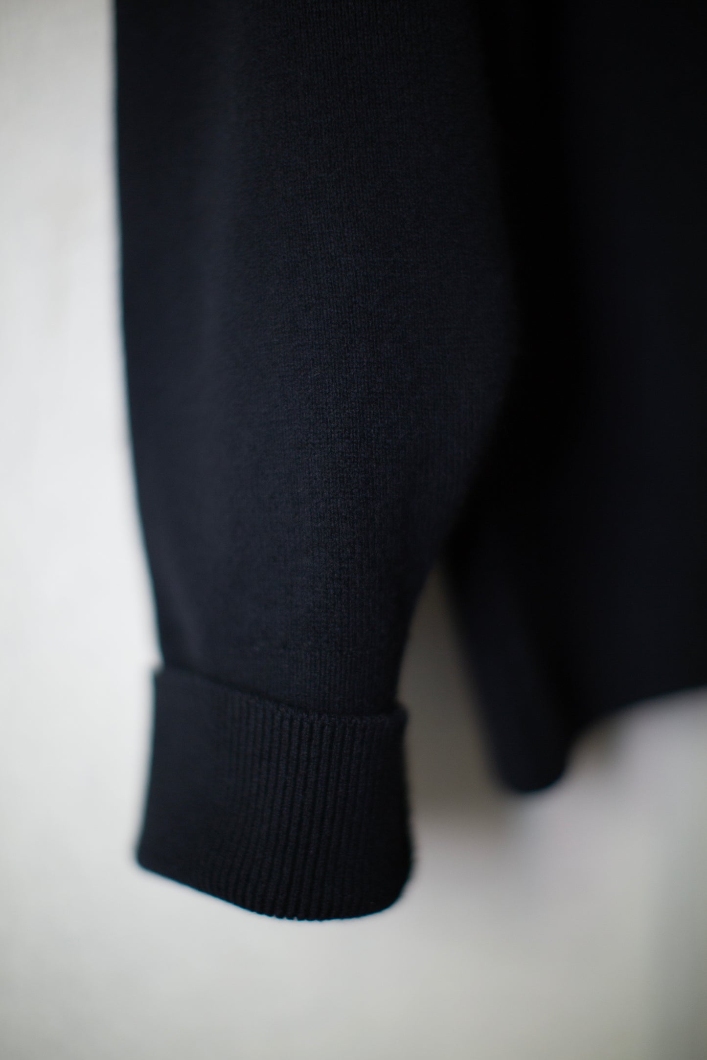 Black fine wool turtleneck