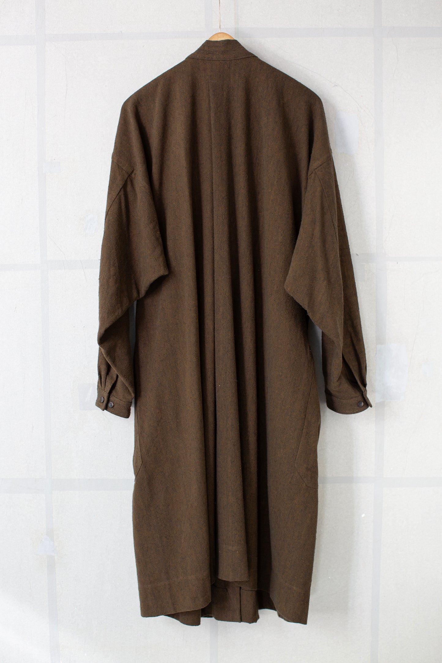 SHIRT#116 - OCHRE HEMP SILK NAPPY CLOTH