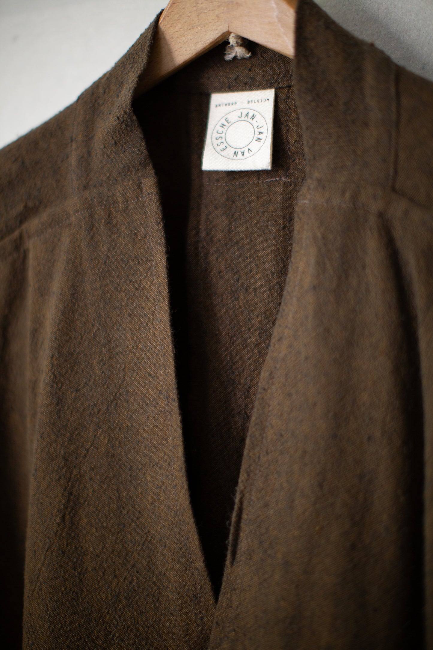 SHIRT#116 - OCHRE HEMP SILK NAPPY CLOTH