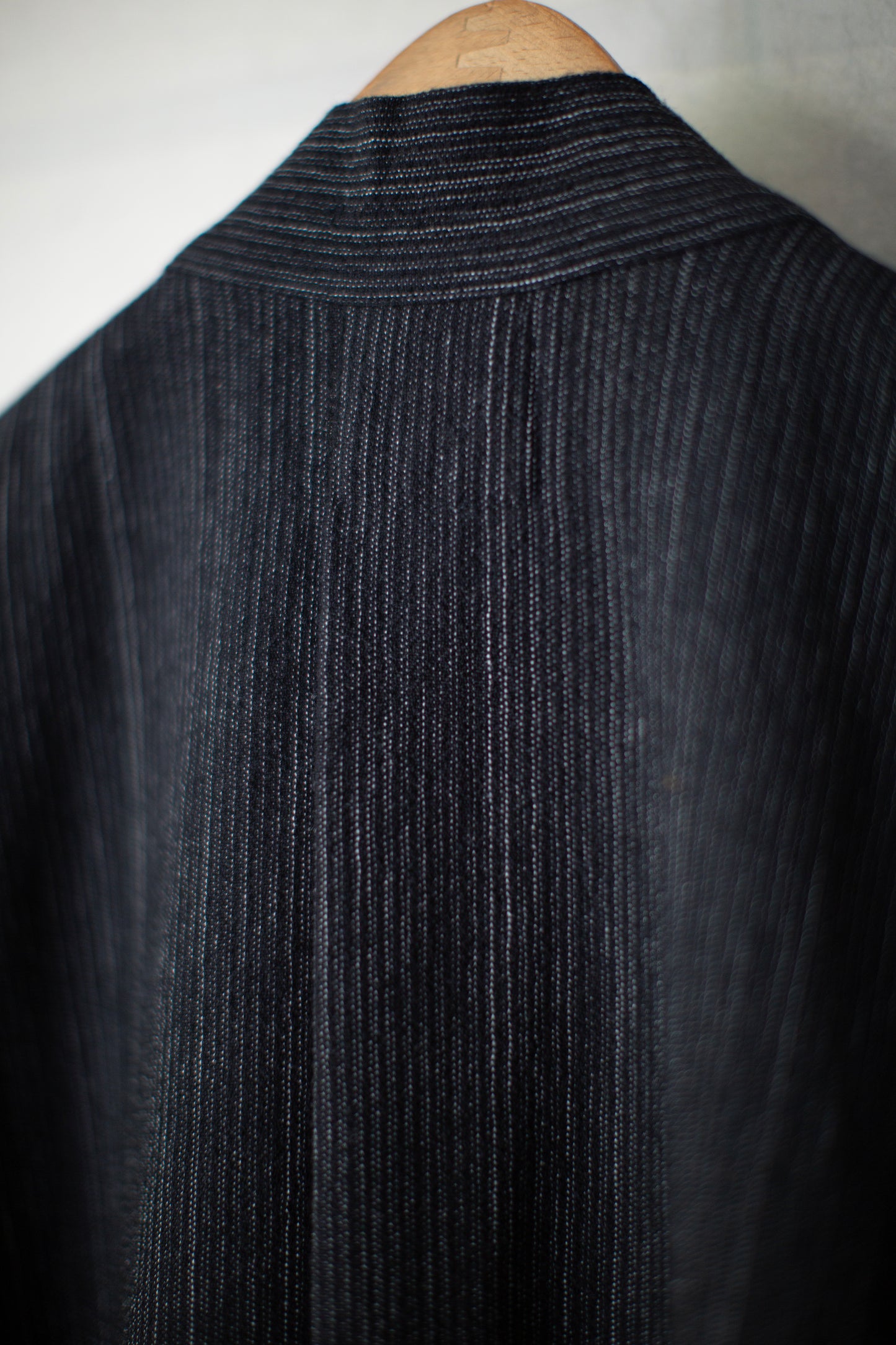 SHIRT#116 - STRIPED WOOL COTTON CLOTH