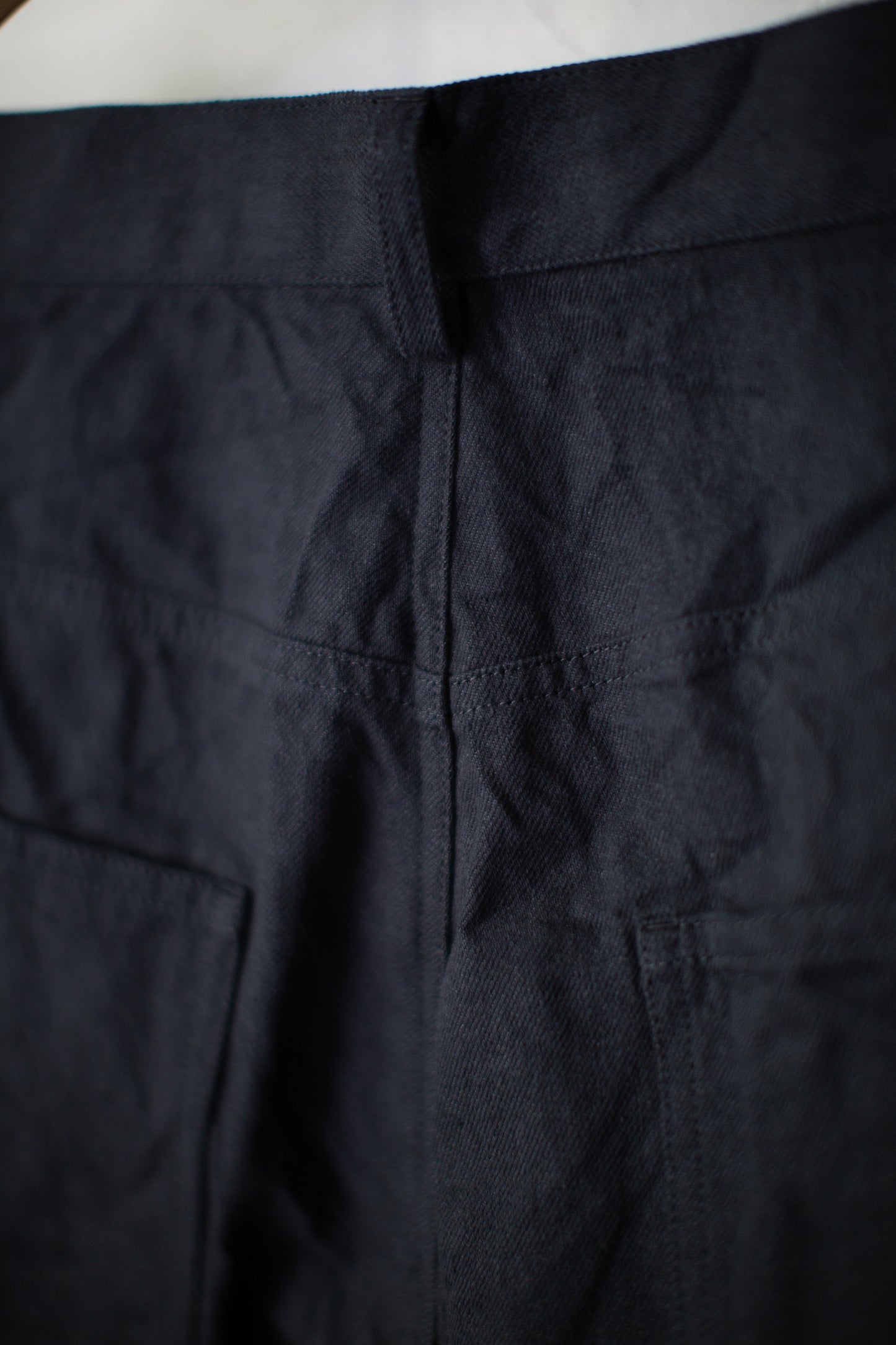 washed black barrel 5 pocket pants